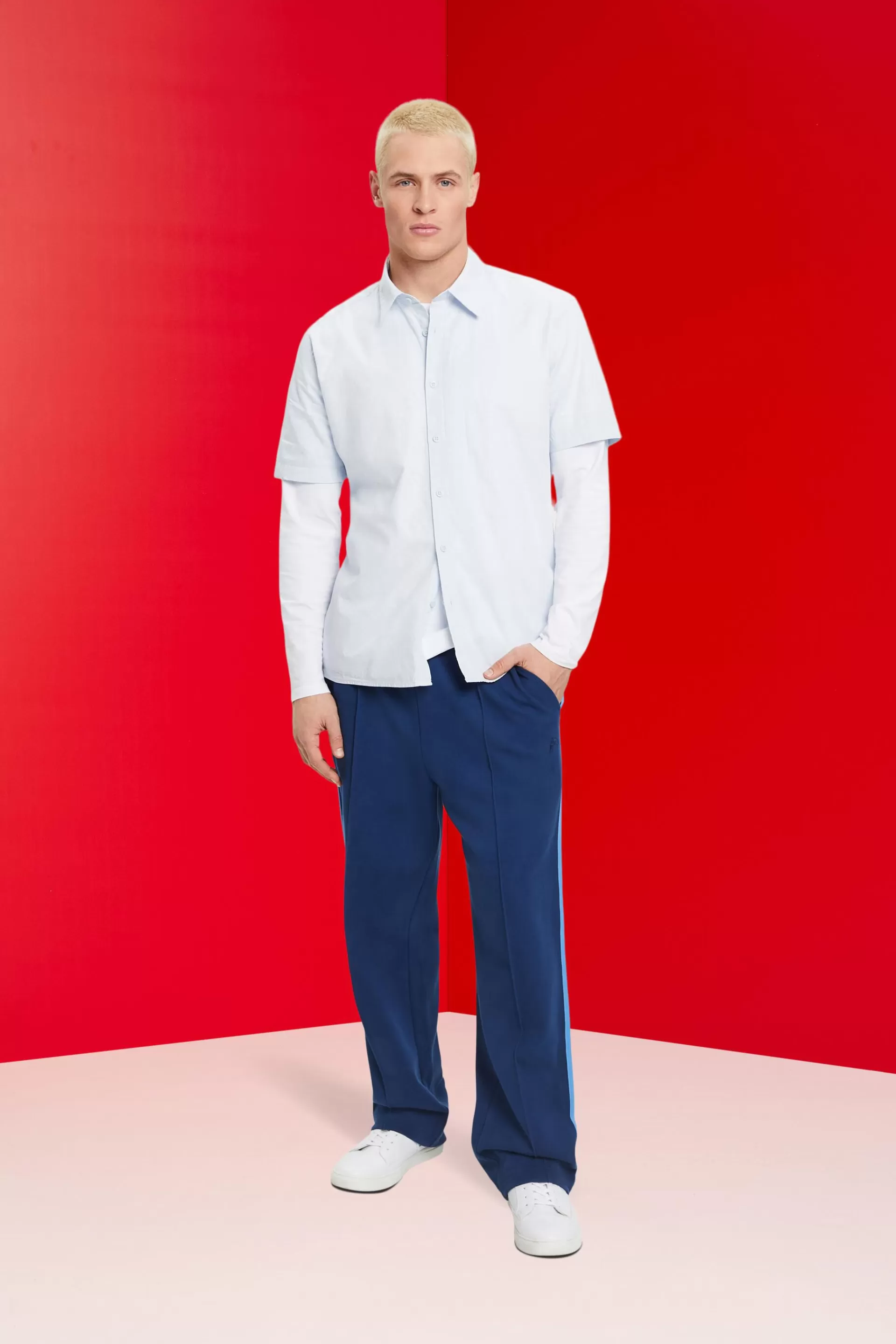 Kurzärmeliges Hemd aus nachhaltiger Baumwolle-ESPRIT Flash Sale