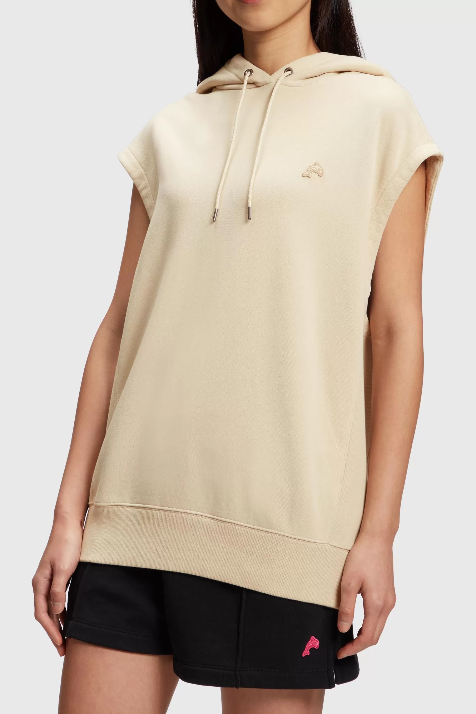Kurzärmeliges Sweatshirt mit Delfin-Patch-ESPRIT Hot