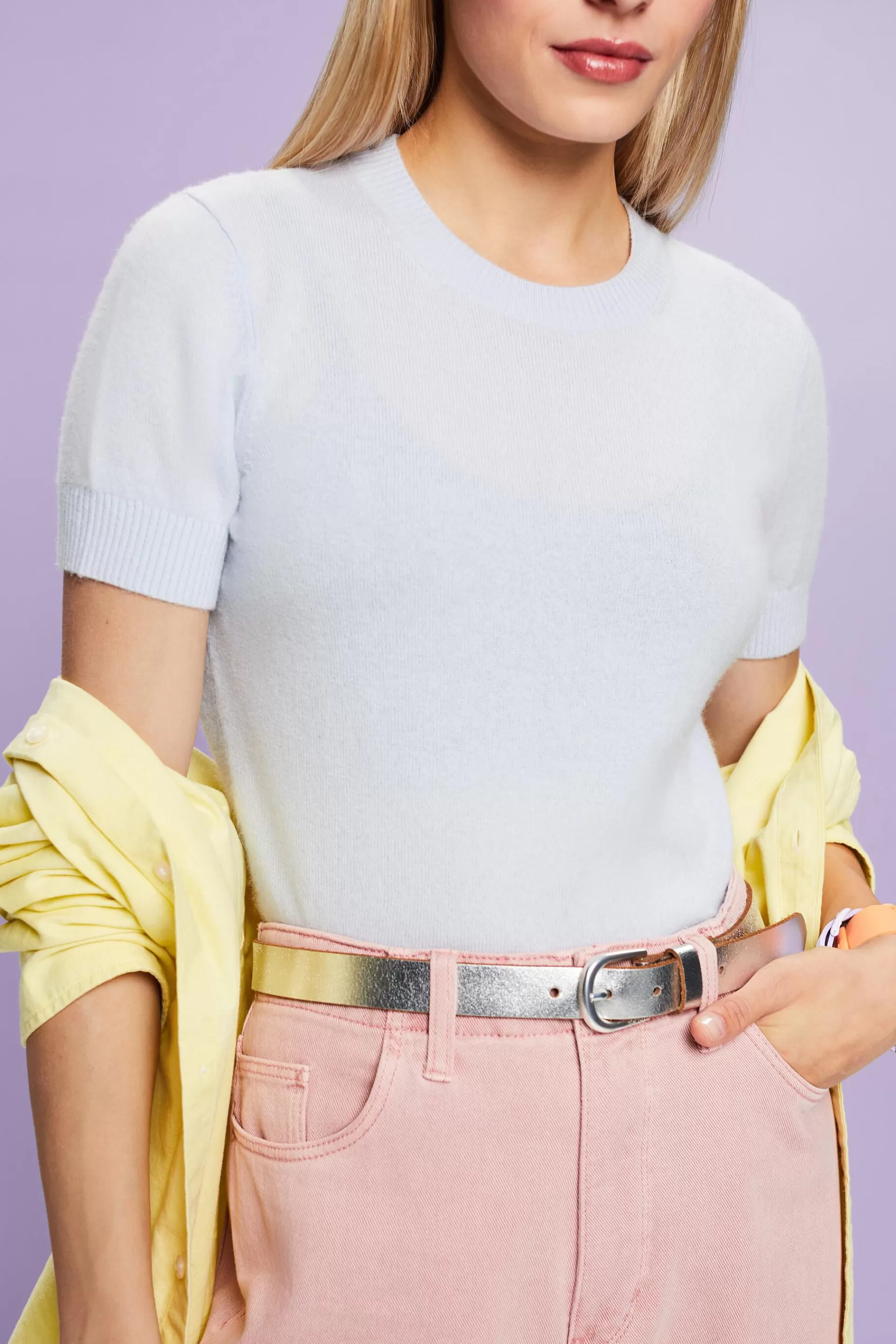 Kurzärmliger Kaschmirpullover-ESPRIT Best