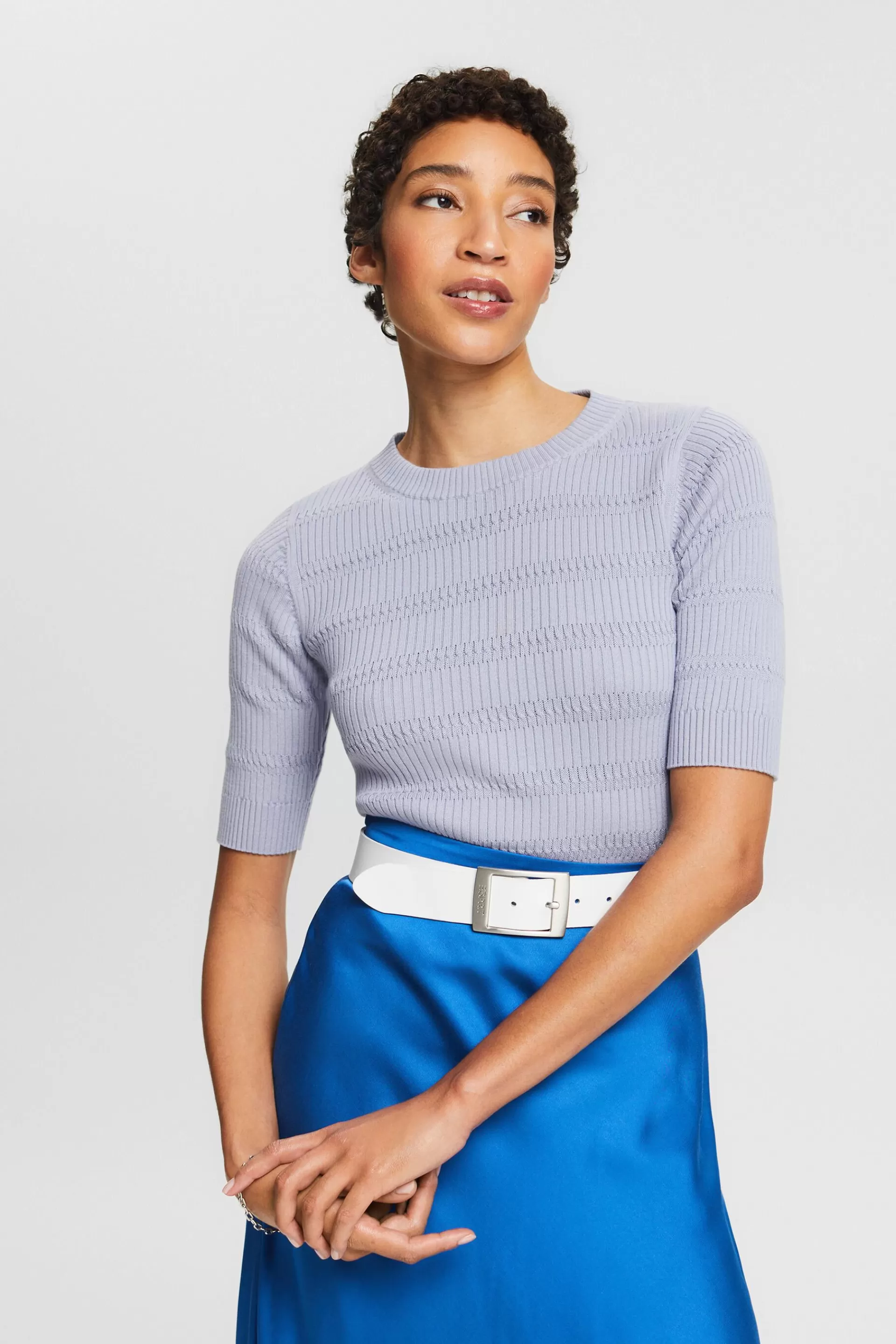 Kurzärmliger Strickpullover-ESPRIT Clearance