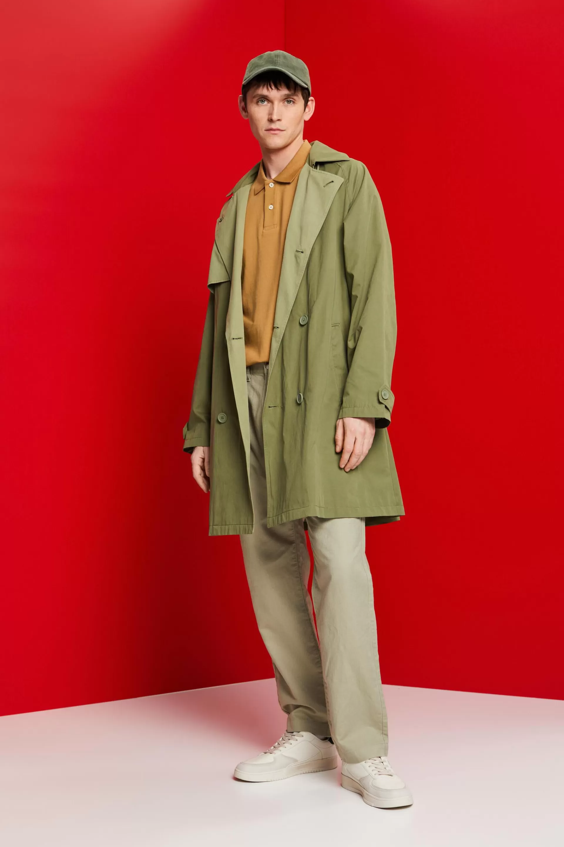 Kurzer Trenchcoat mit Kapuze-ESPRIT Discount