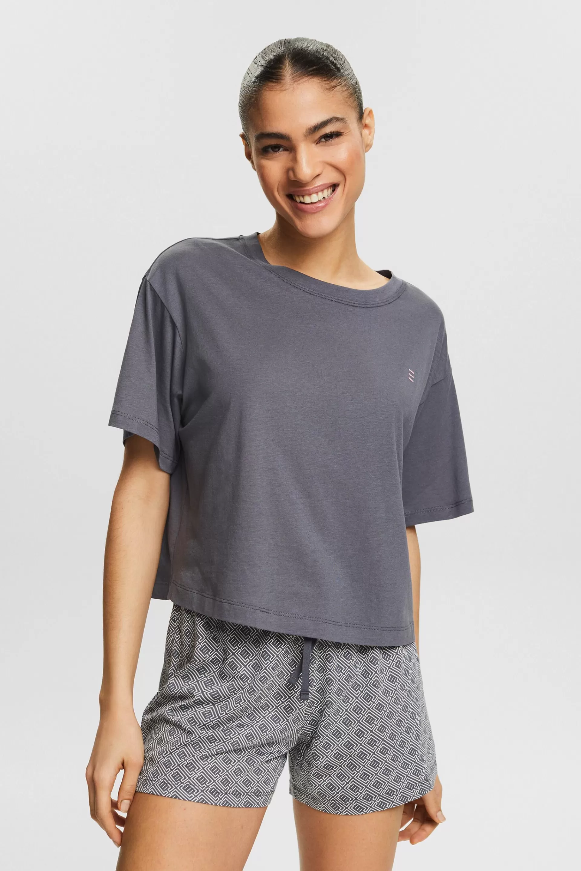 Kurzes Pyjama-Set aus Jersey-ESPRIT Discount