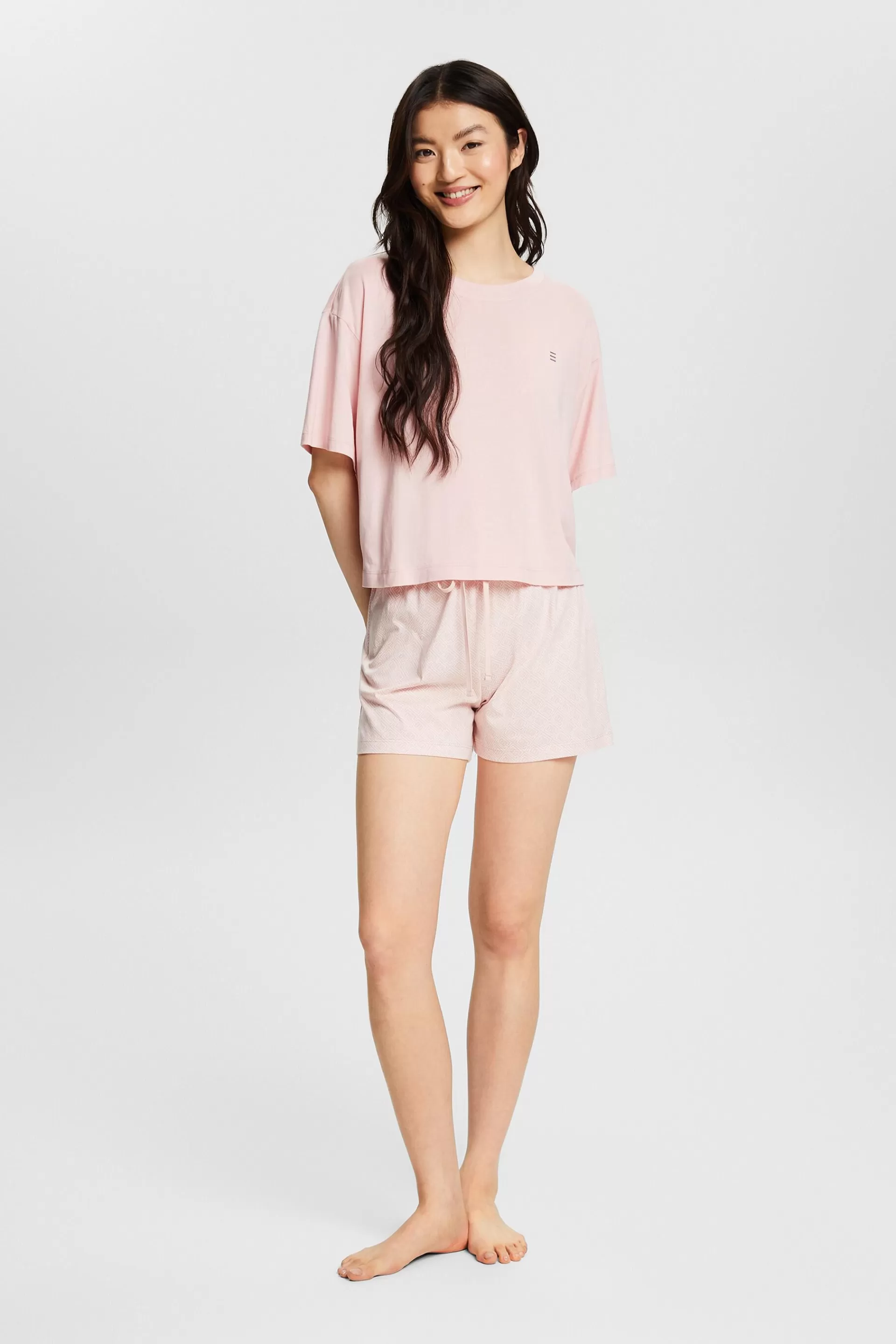 Kurzes Pyjama-Set aus Jersey-ESPRIT Sale