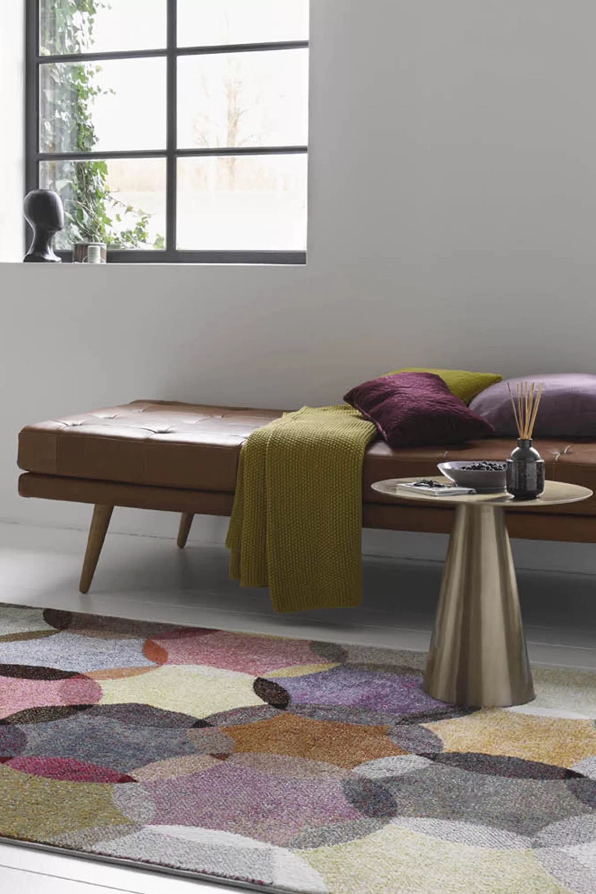 Kurzflor-Teppich mit symmetrischem Muster-ESPRIT Sale