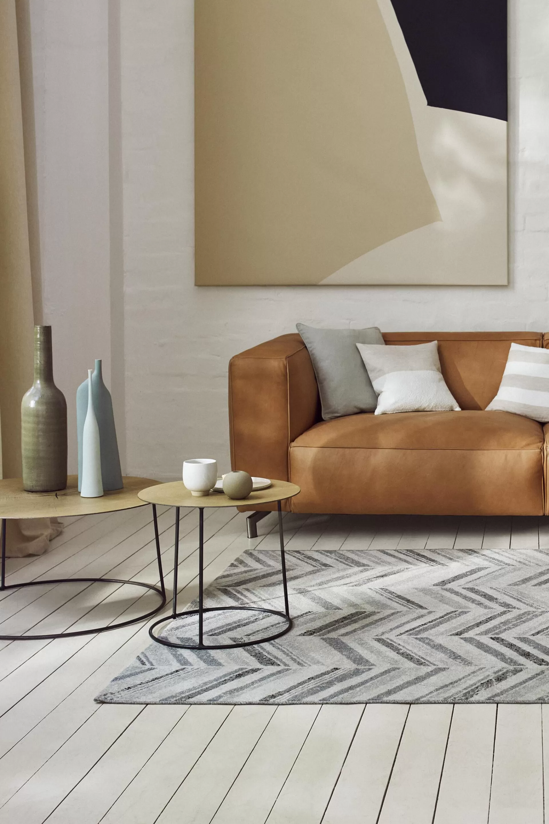 Kurzflor-Teppich mit Zickzack-Muster-ESPRIT Hot