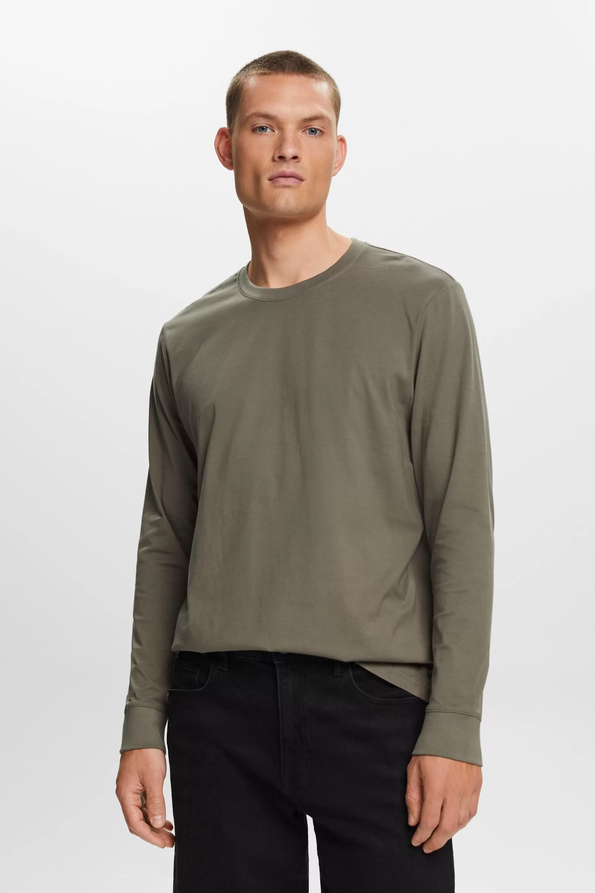 Langarm-Top aus Jersey, 100 % Baumwolle-ESPRIT Hot