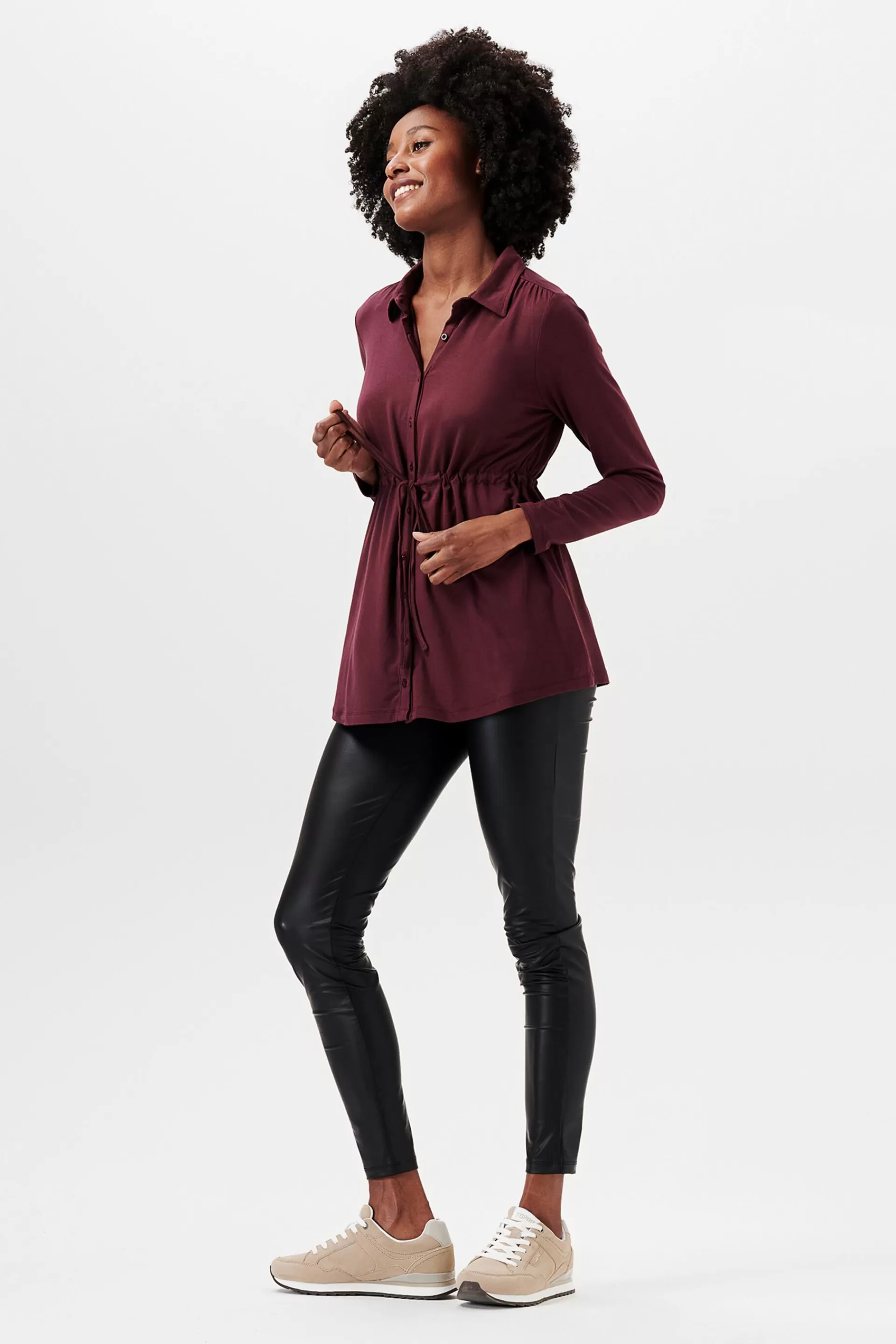 Langärmelige Jersey-Bluse, LENZING™ ECOVERO™-ESPRIT Best Sale
