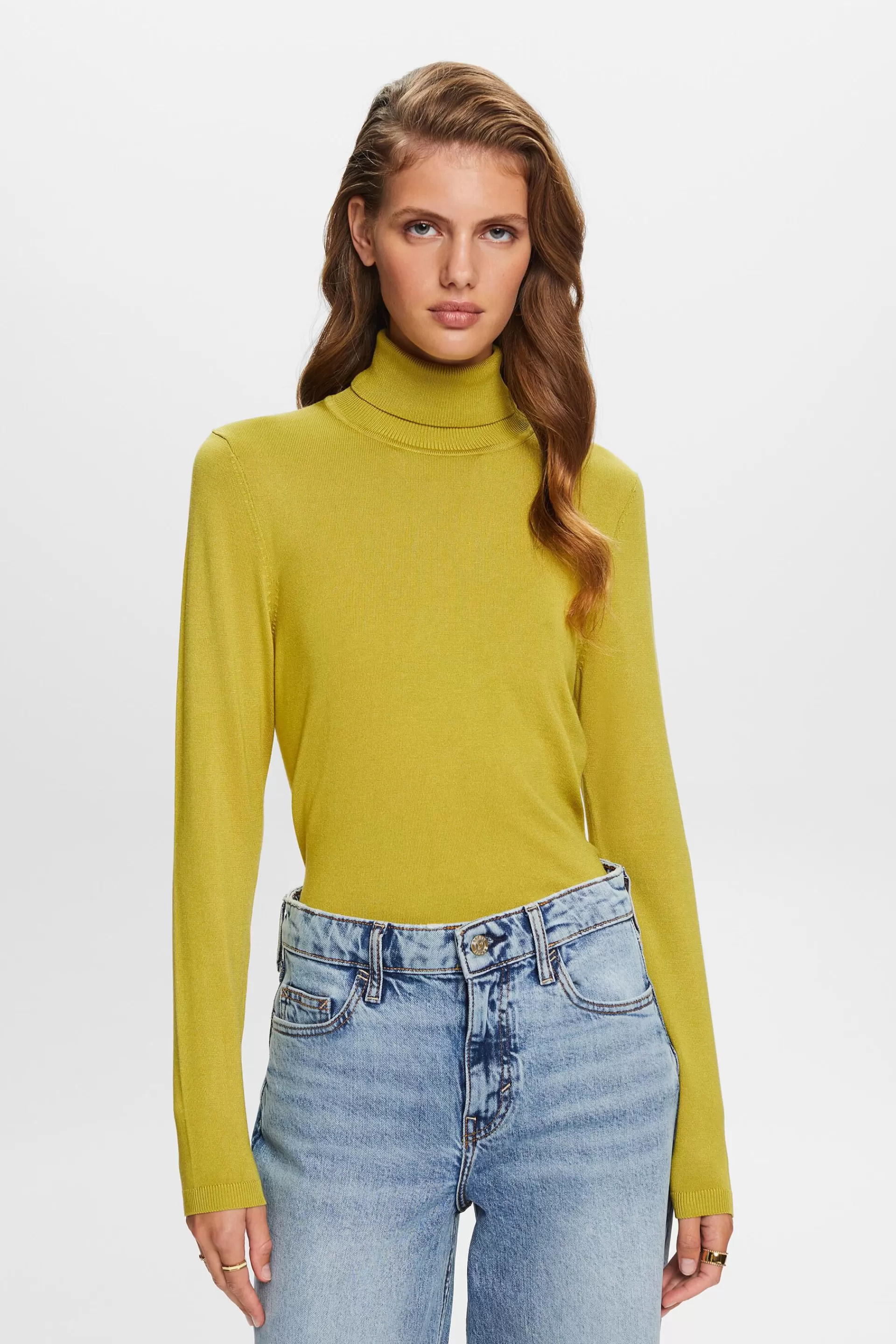 Langärmeliger Rollkragenpullover-ESPRIT Fashion