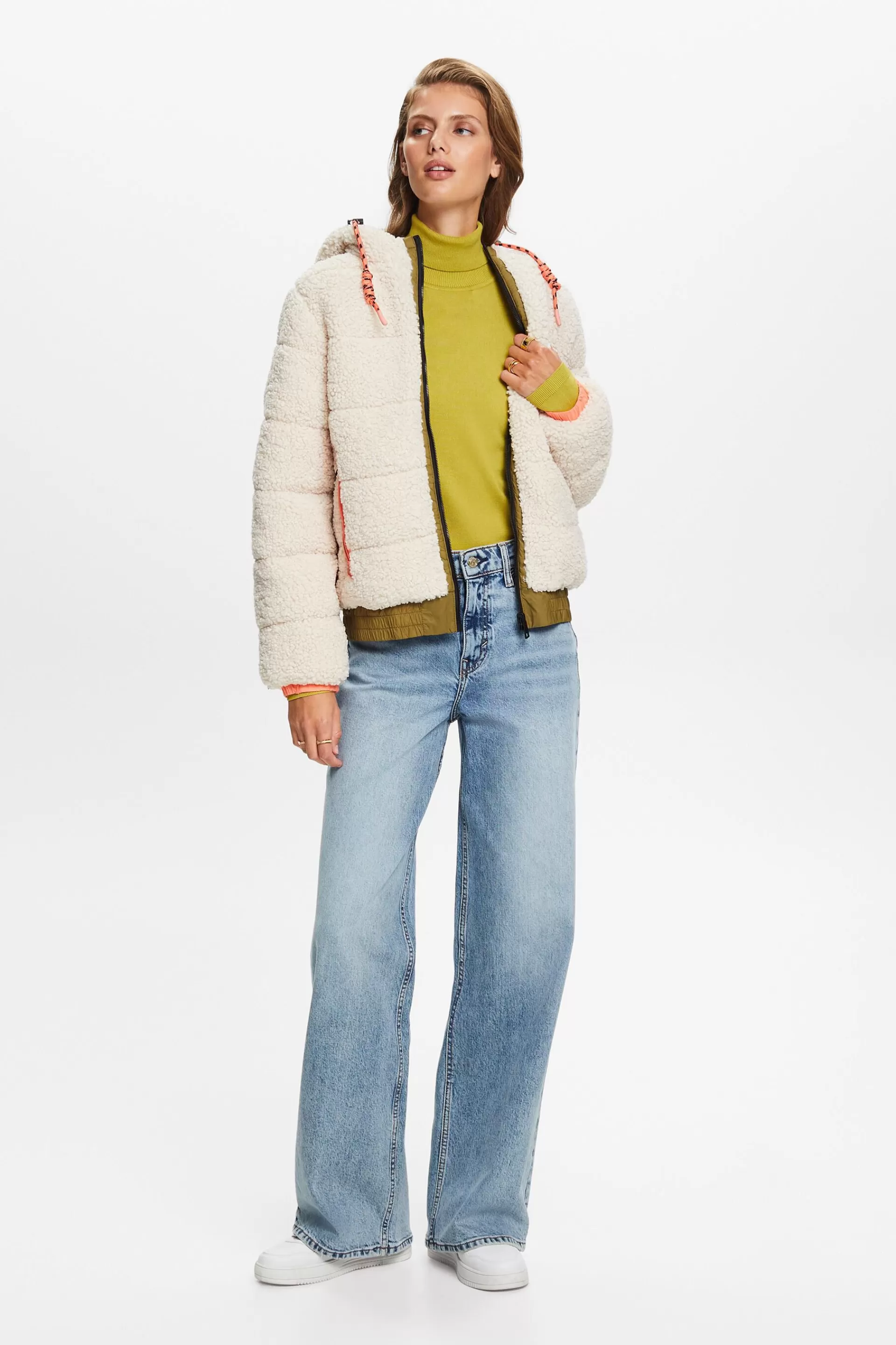 Langärmeliger Rollkragenpullover-ESPRIT Fashion