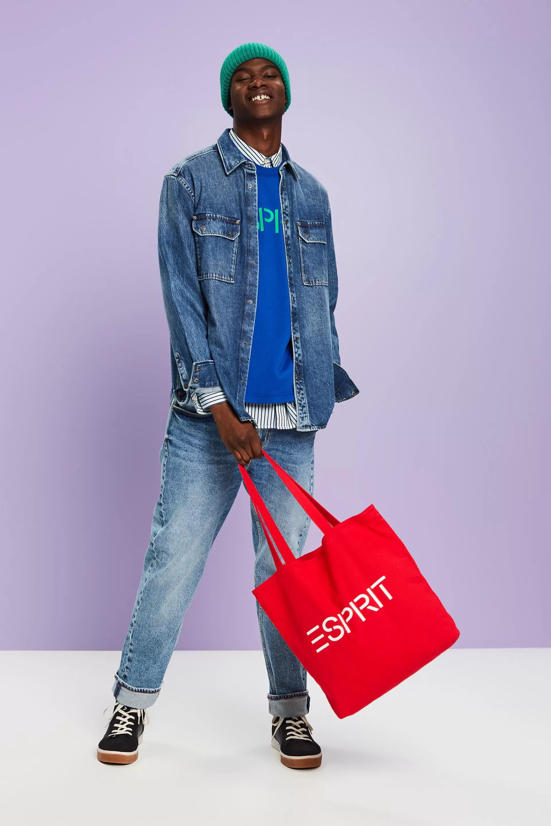 Langärmliges Jeanshemd-ESPRIT Fashion