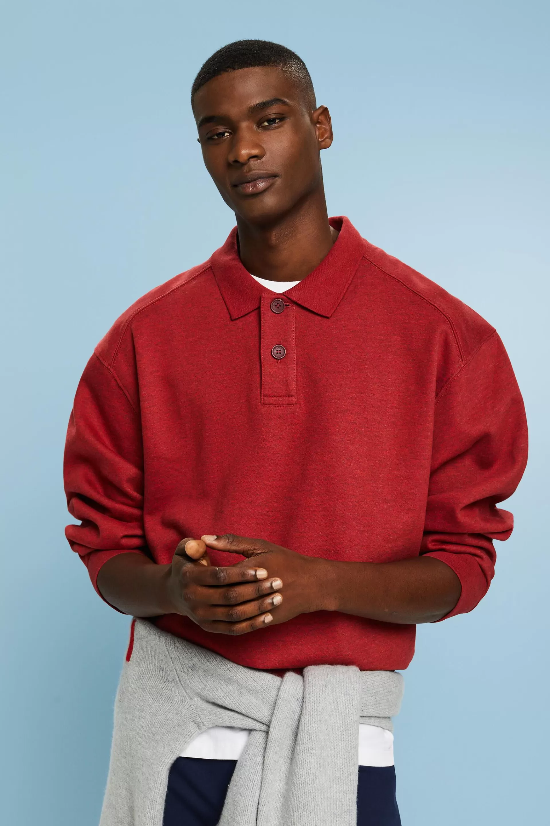Langärmliges Polo-Sweatshirt-ESPRIT Hot