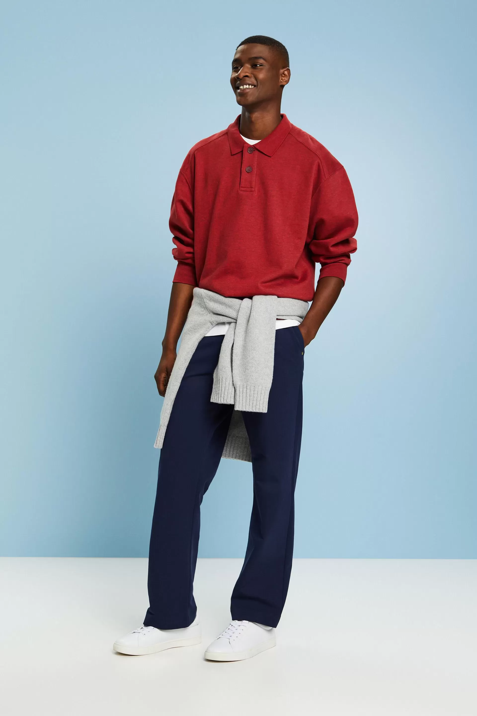 Langärmliges Polo-Sweatshirt-ESPRIT Hot