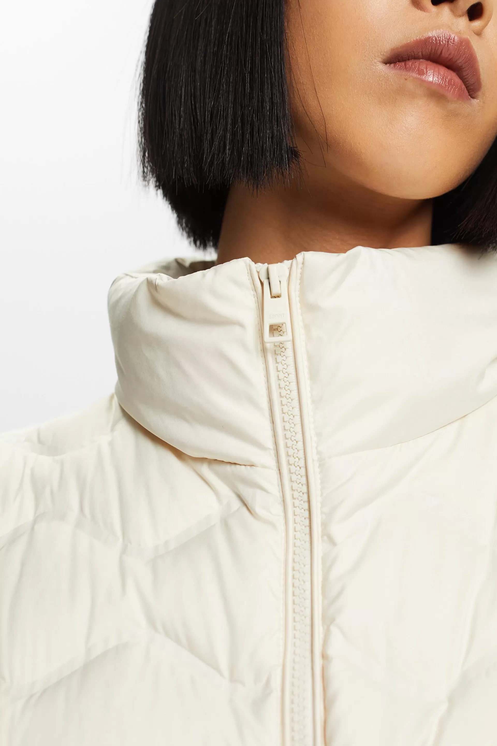 Lange Steppweste-ESPRIT Discount
