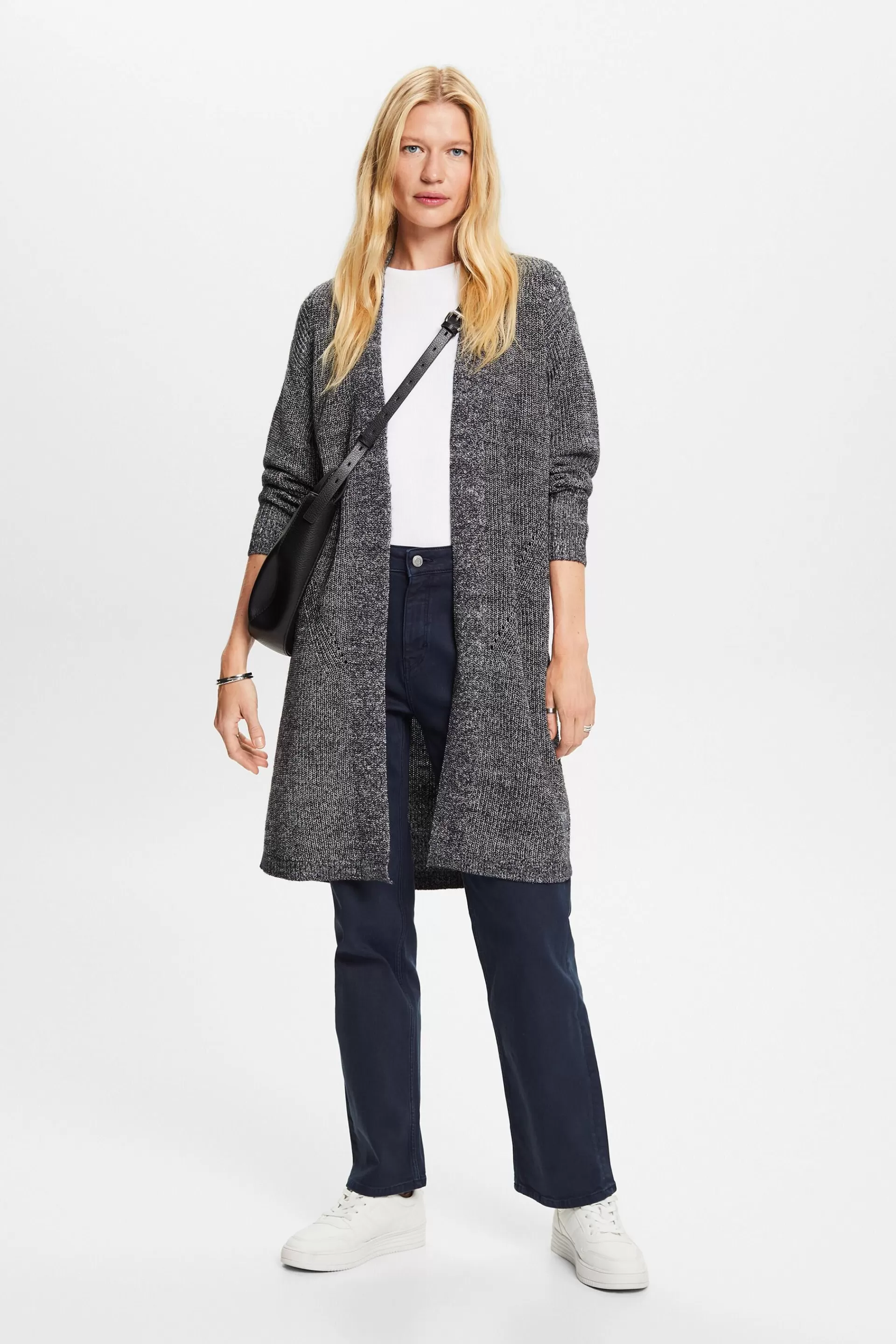Langer Cardigan, Baumwollmix-ESPRIT Outlet