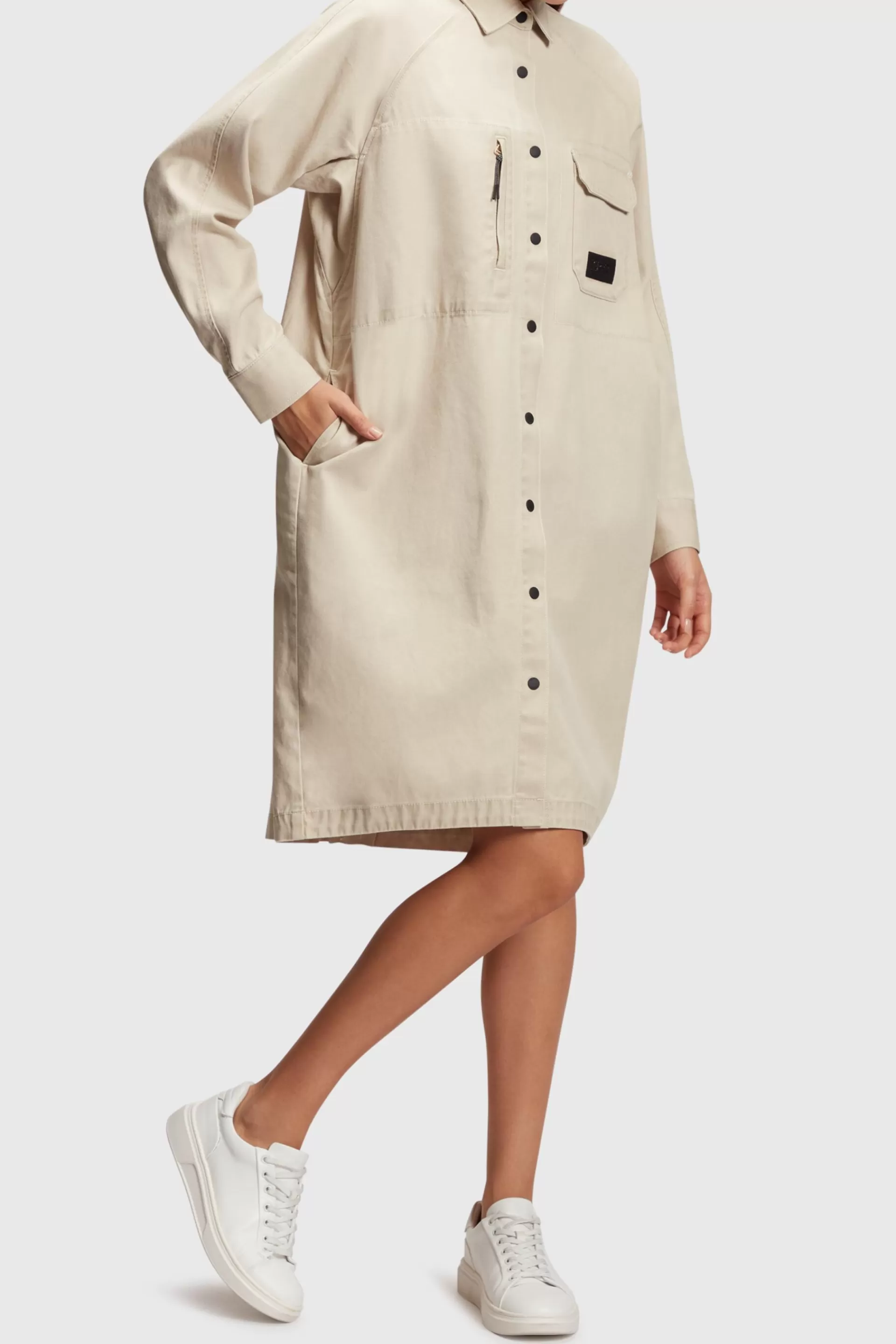 Langes Hemdblusenkleid aus Denim-ESPRIT Cheap