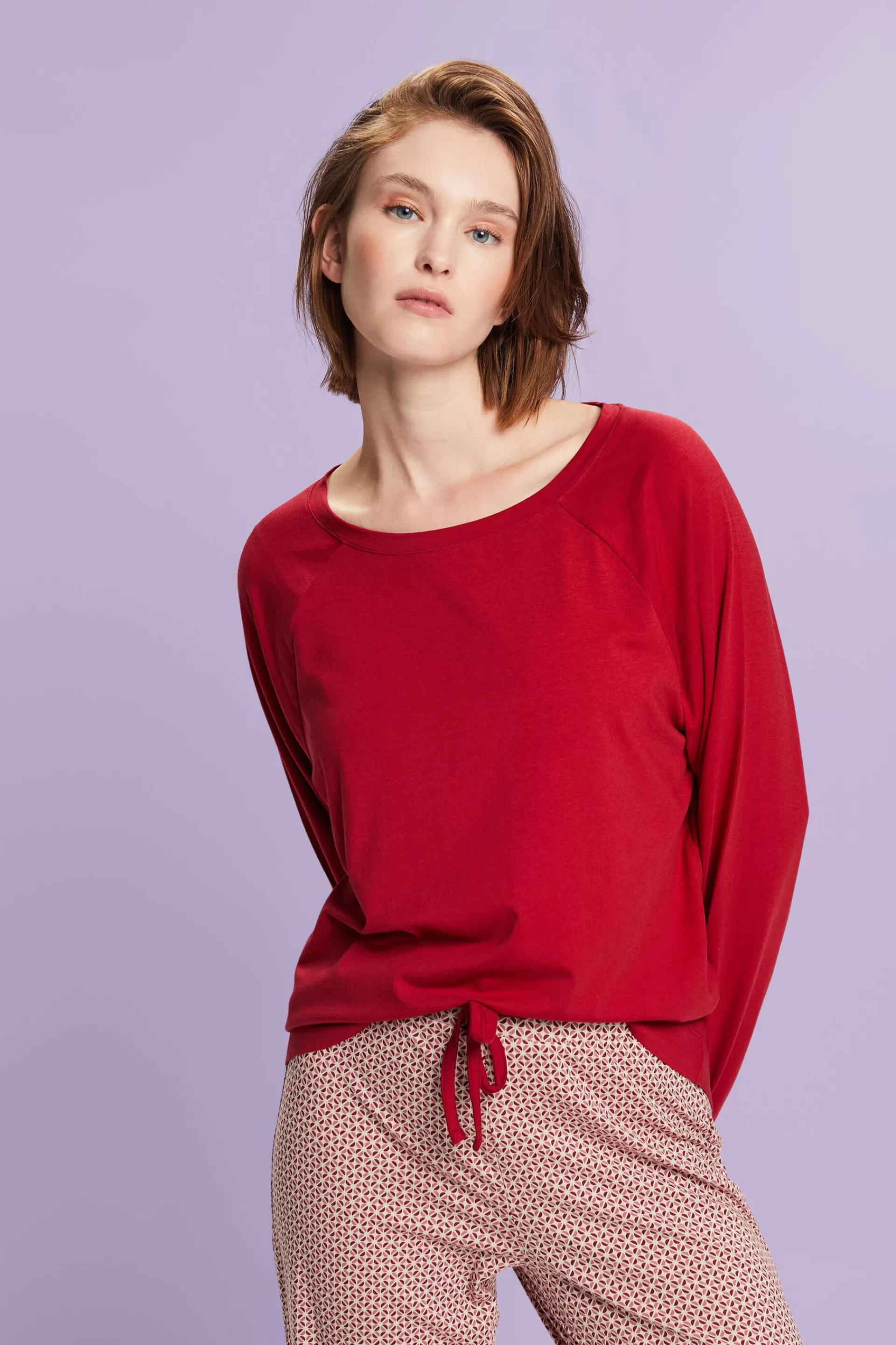 Langes Pyjama-Set aus Jersey-ESPRIT Clearance