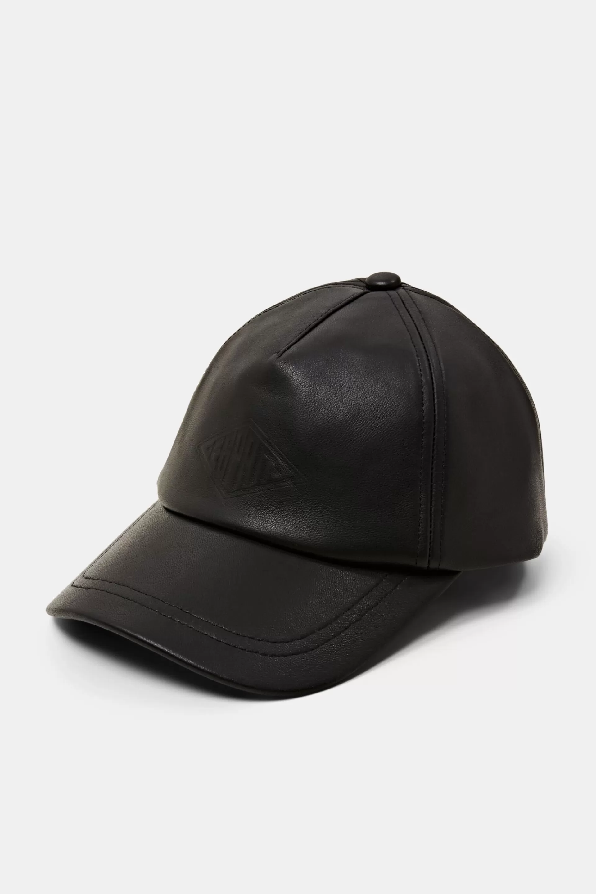Leder-Basecap mit Logo-ESPRIT Sale