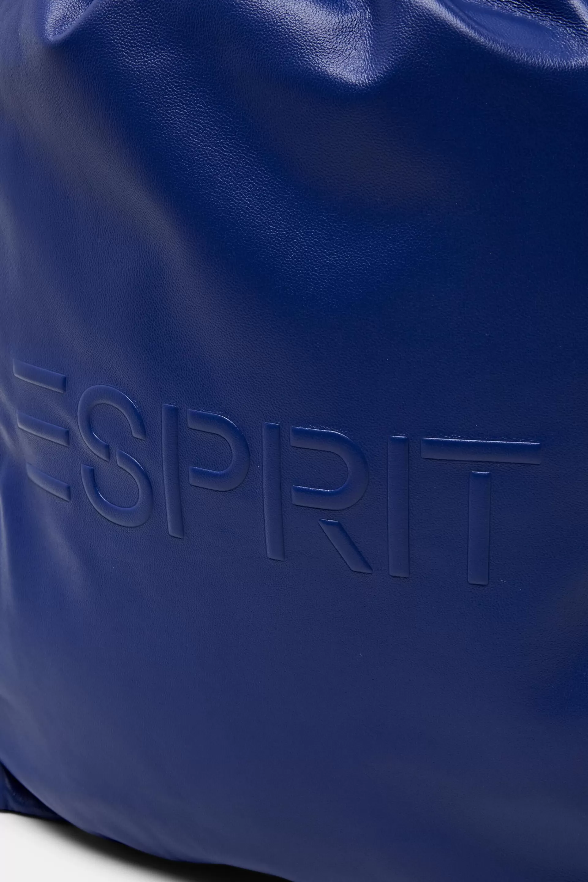 Leder-Rucksack mit Logo und Kordelzug-ESPRIT New