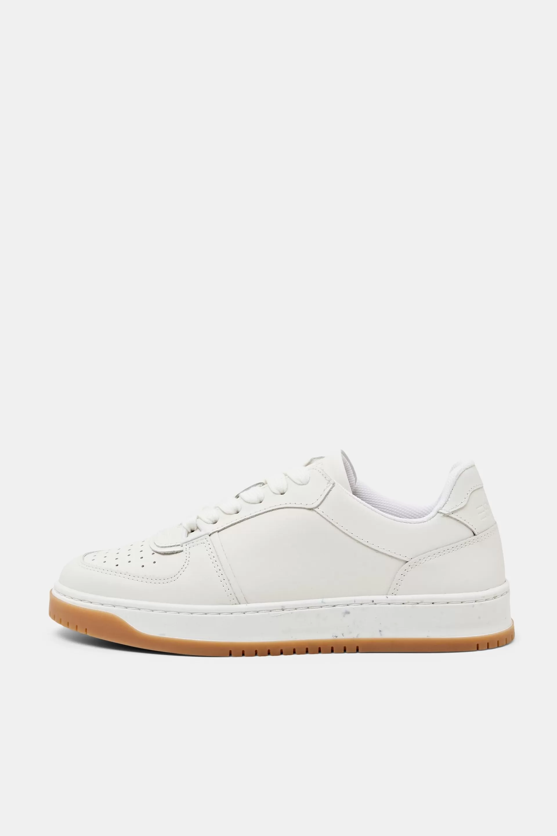 Ledersneakers mit Schnürung-ESPRIT Cheap