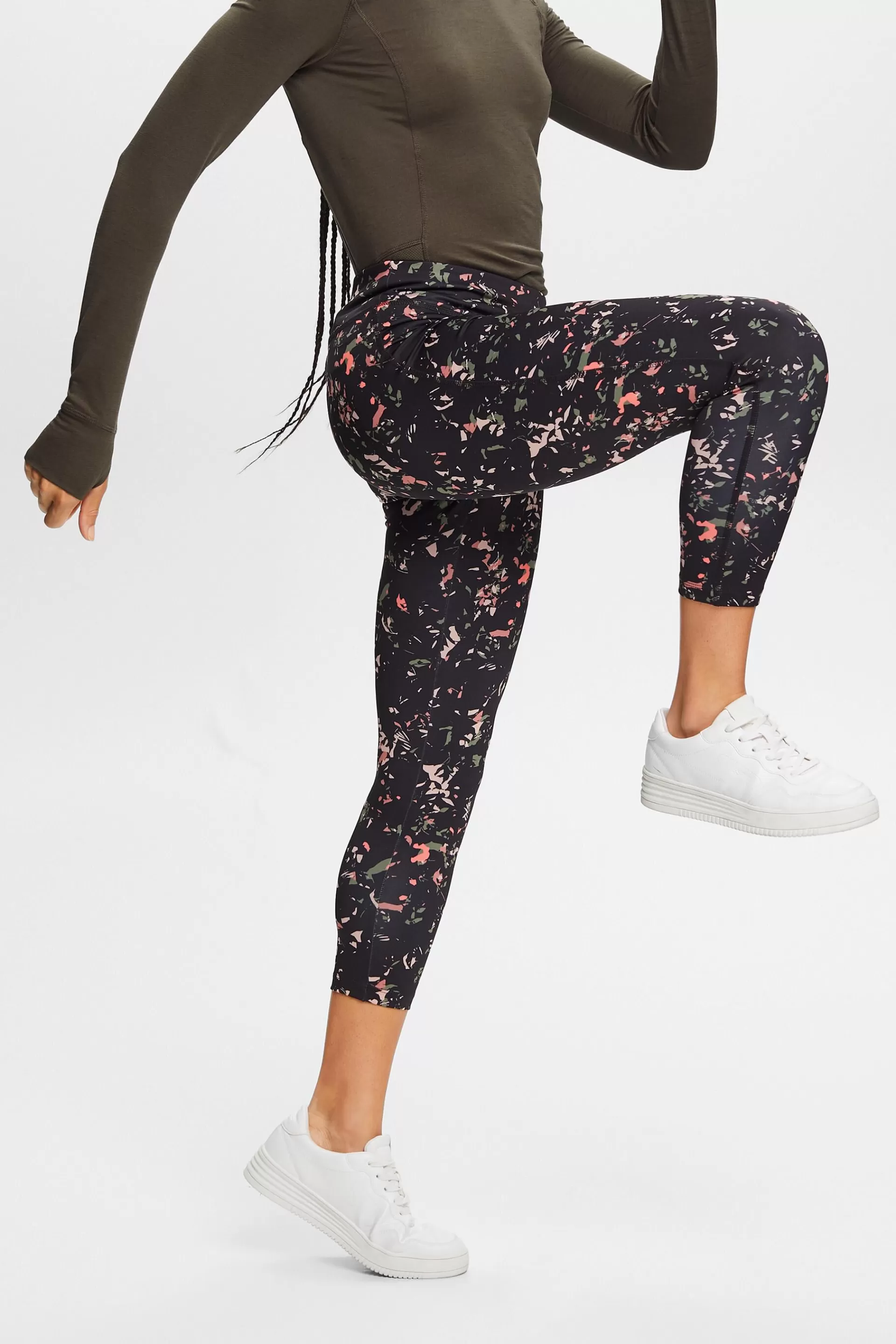 Leggings mit Print-ESPRIT Clearance