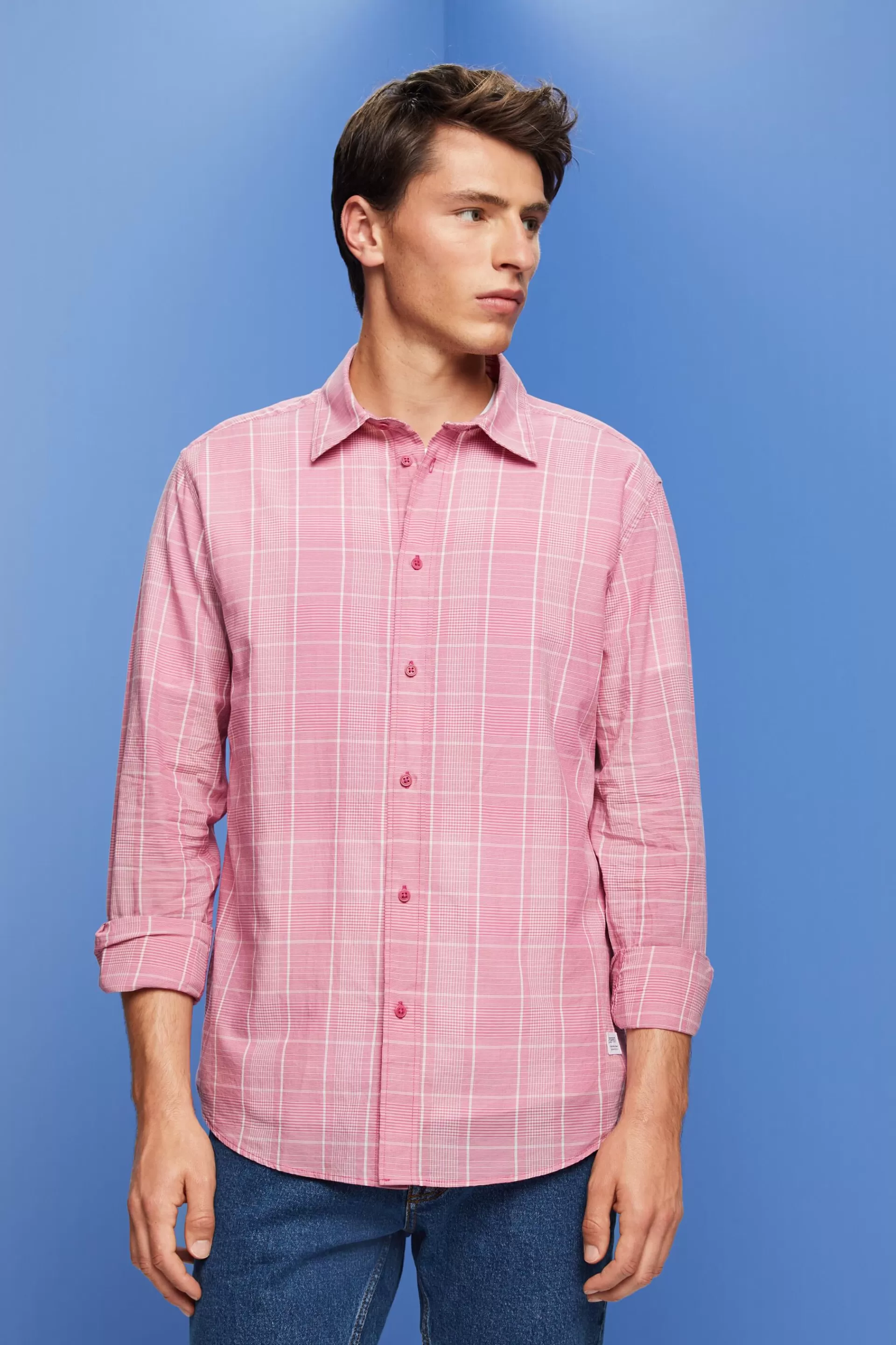 Leichtes Karohemd, 100 % Baumwolle-ESPRIT Fashion