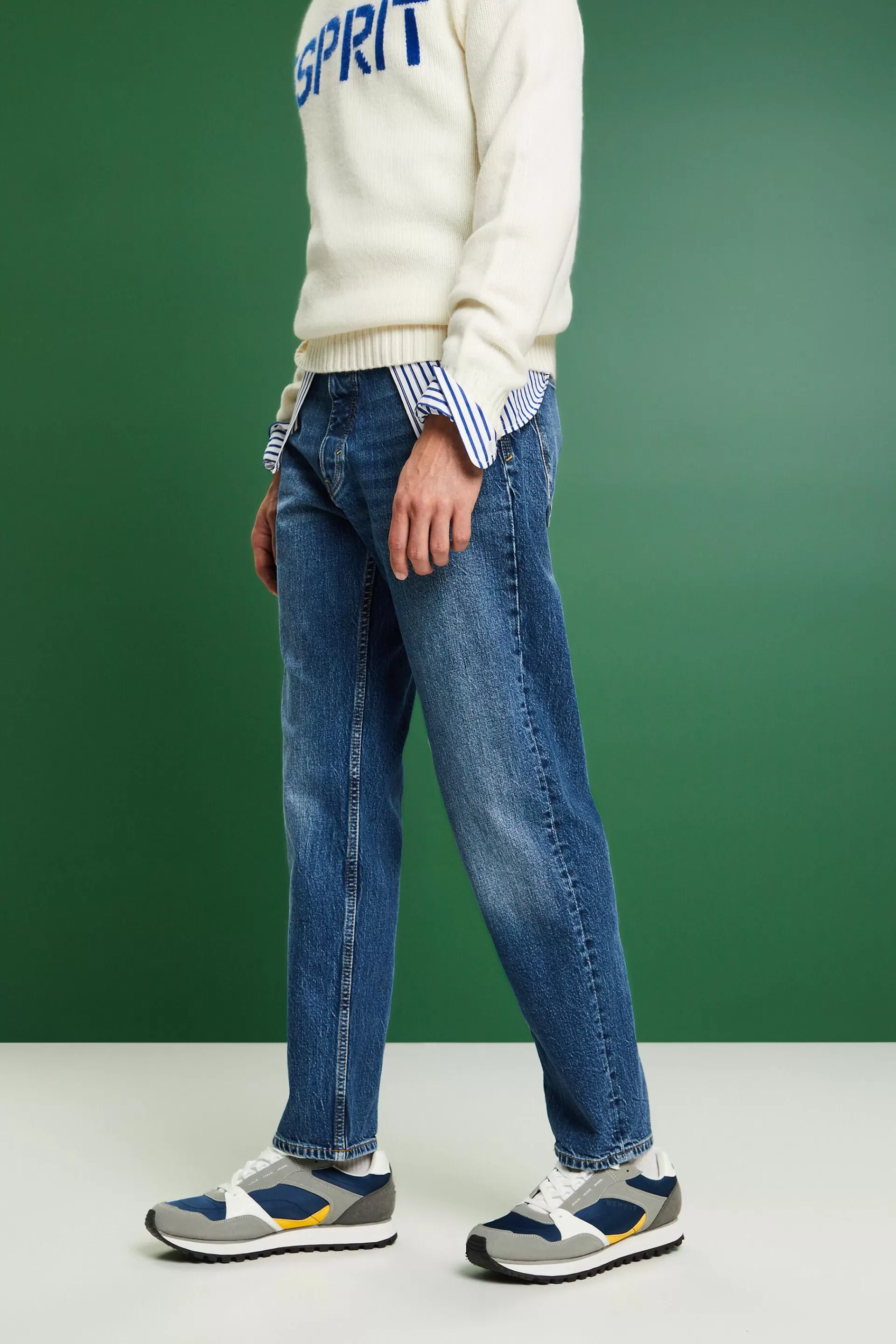 Lockere Retro-Jeans mit mittlerer Bundhöhe-ESPRIT Hot