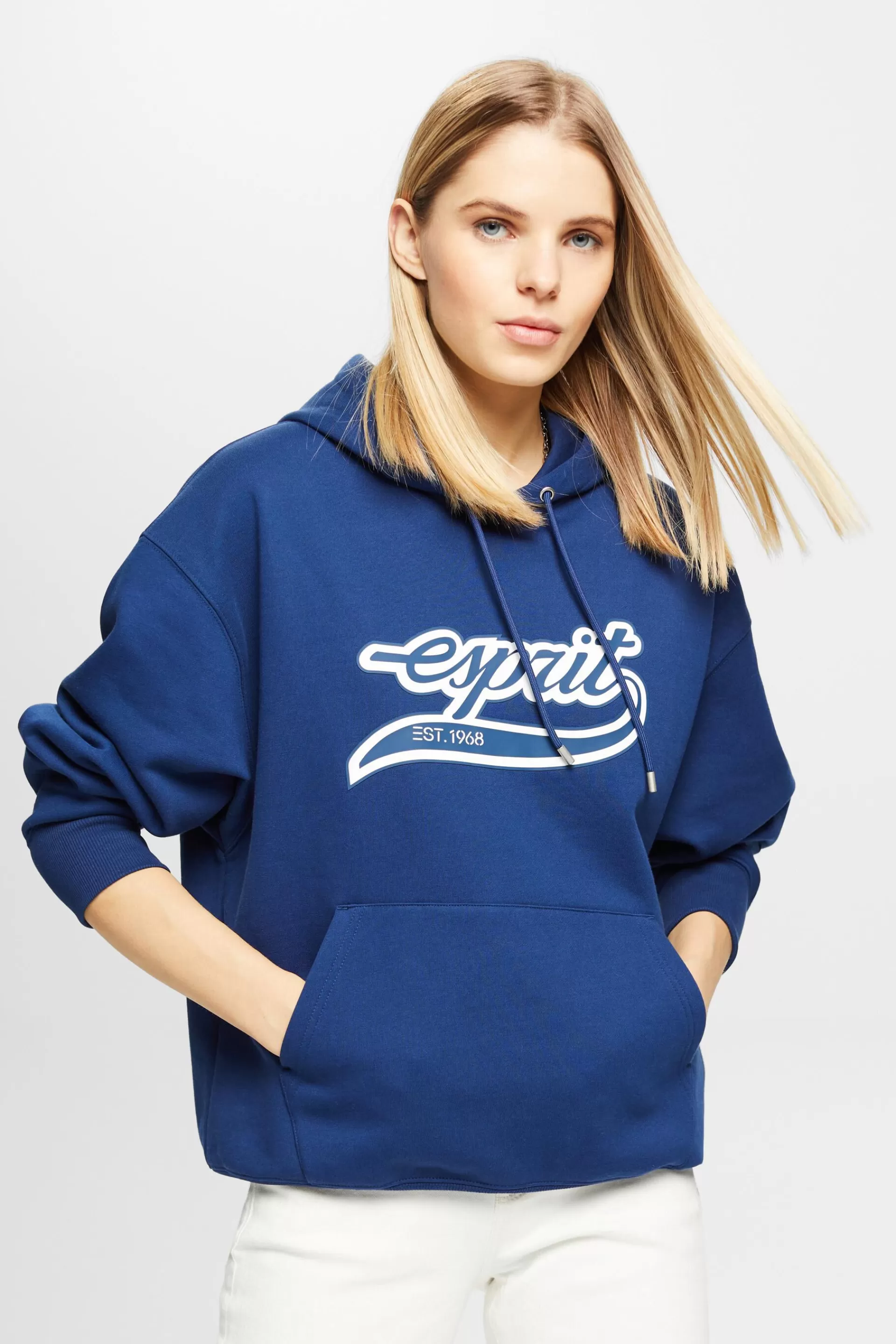 Logo-Hoodie aus Fleece-ESPRIT Clearance
