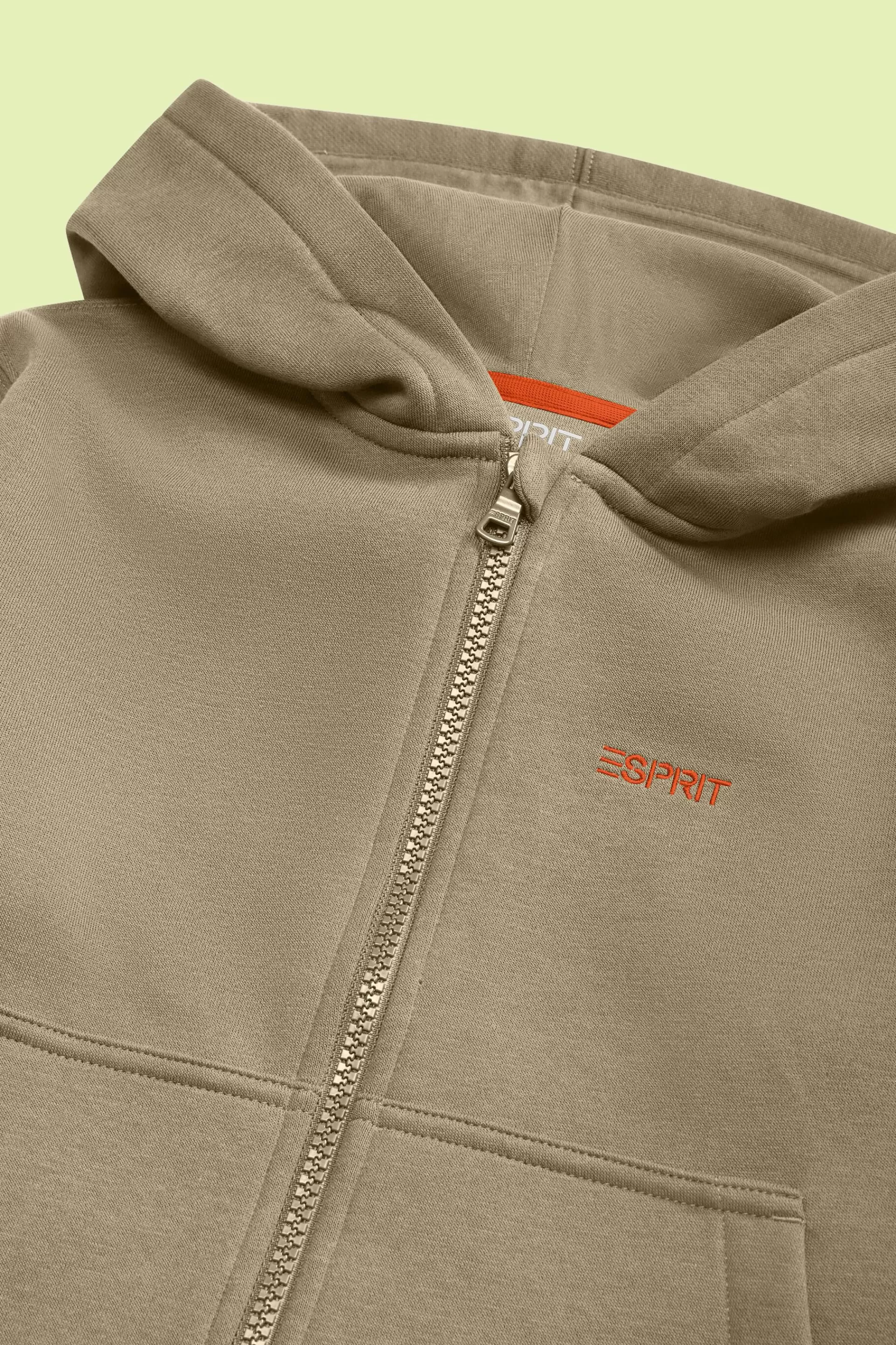 Logo-Kapuzenjacke mit Reißverschluss-ESPRIT Clearance