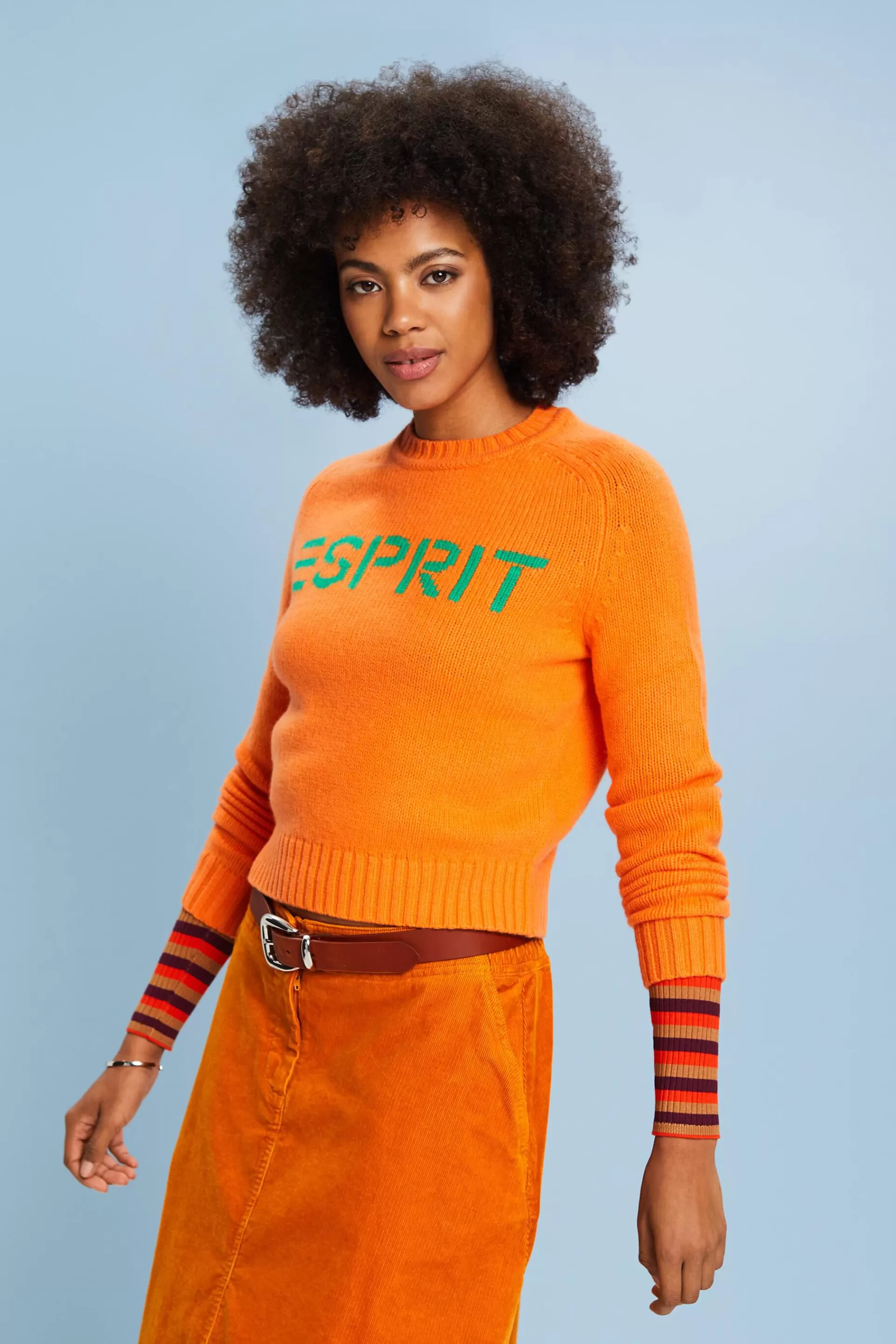 Logo-Pullover aus Wolle und Kaschmir-ESPRIT Best