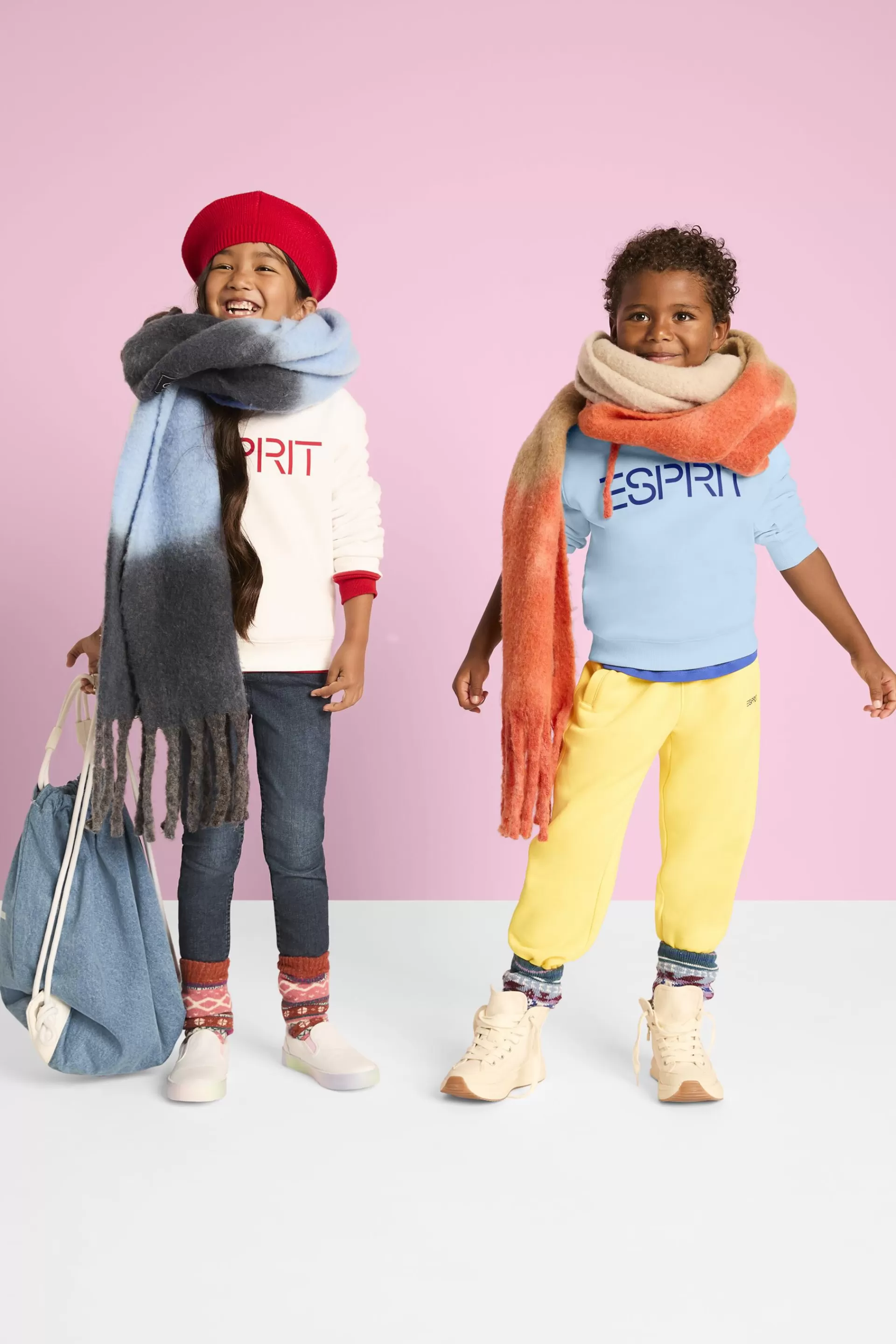 Logo-Sweathose aus Baumwollmix-ESPRIT Shop