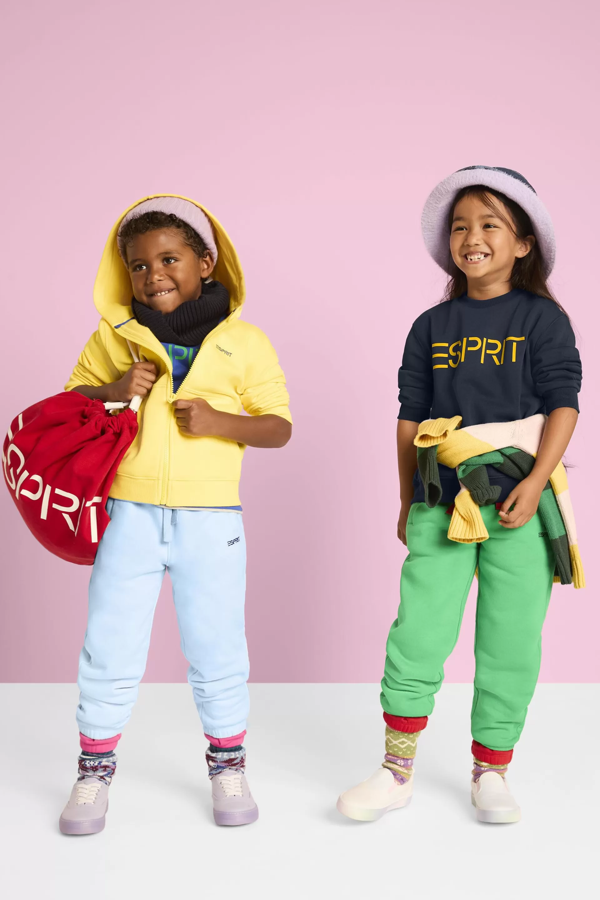 Logo-Sweathose aus Baumwollmix-ESPRIT Outlet