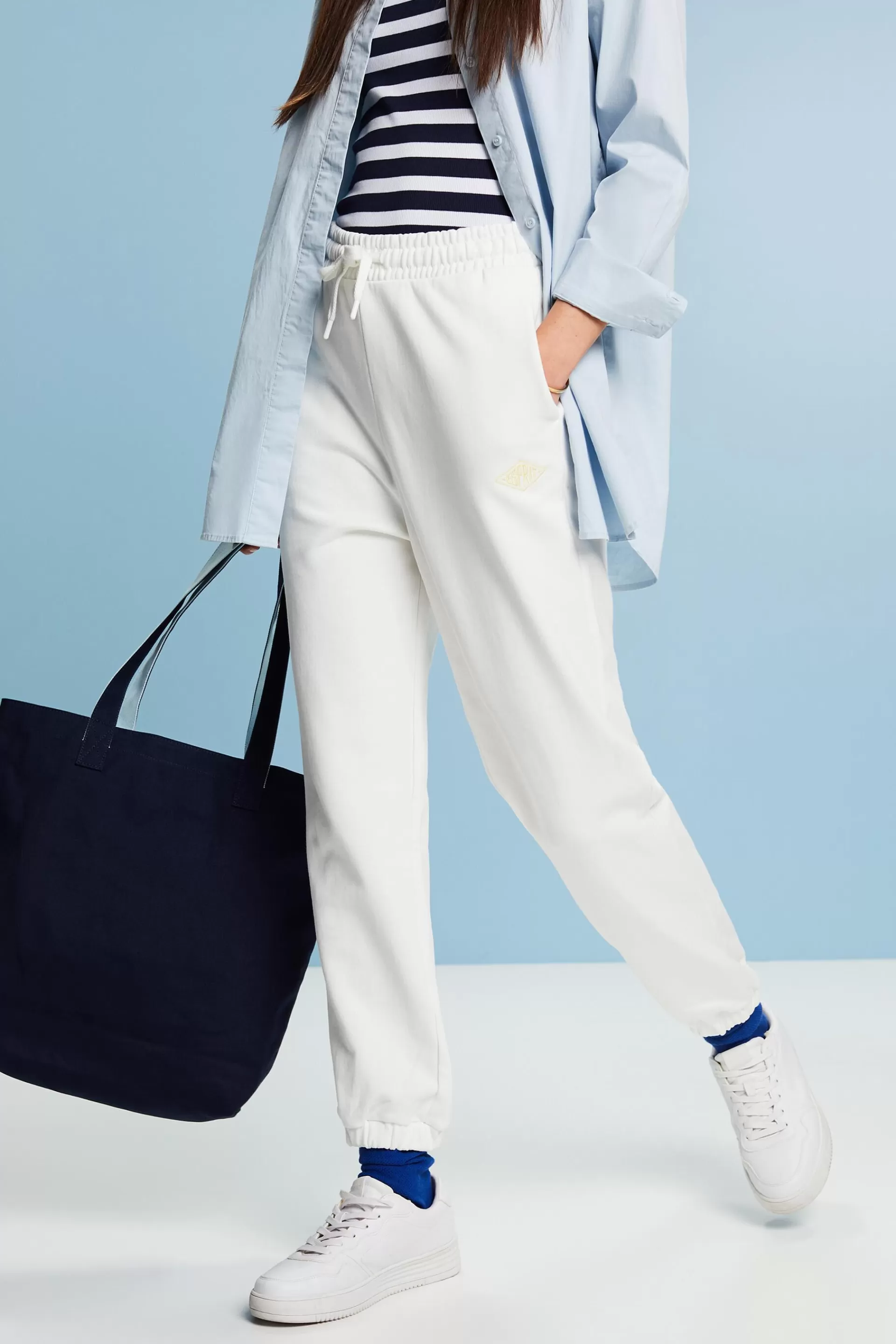 Logo-Sweatpants aus Bio-Baumwolle-ESPRIT New