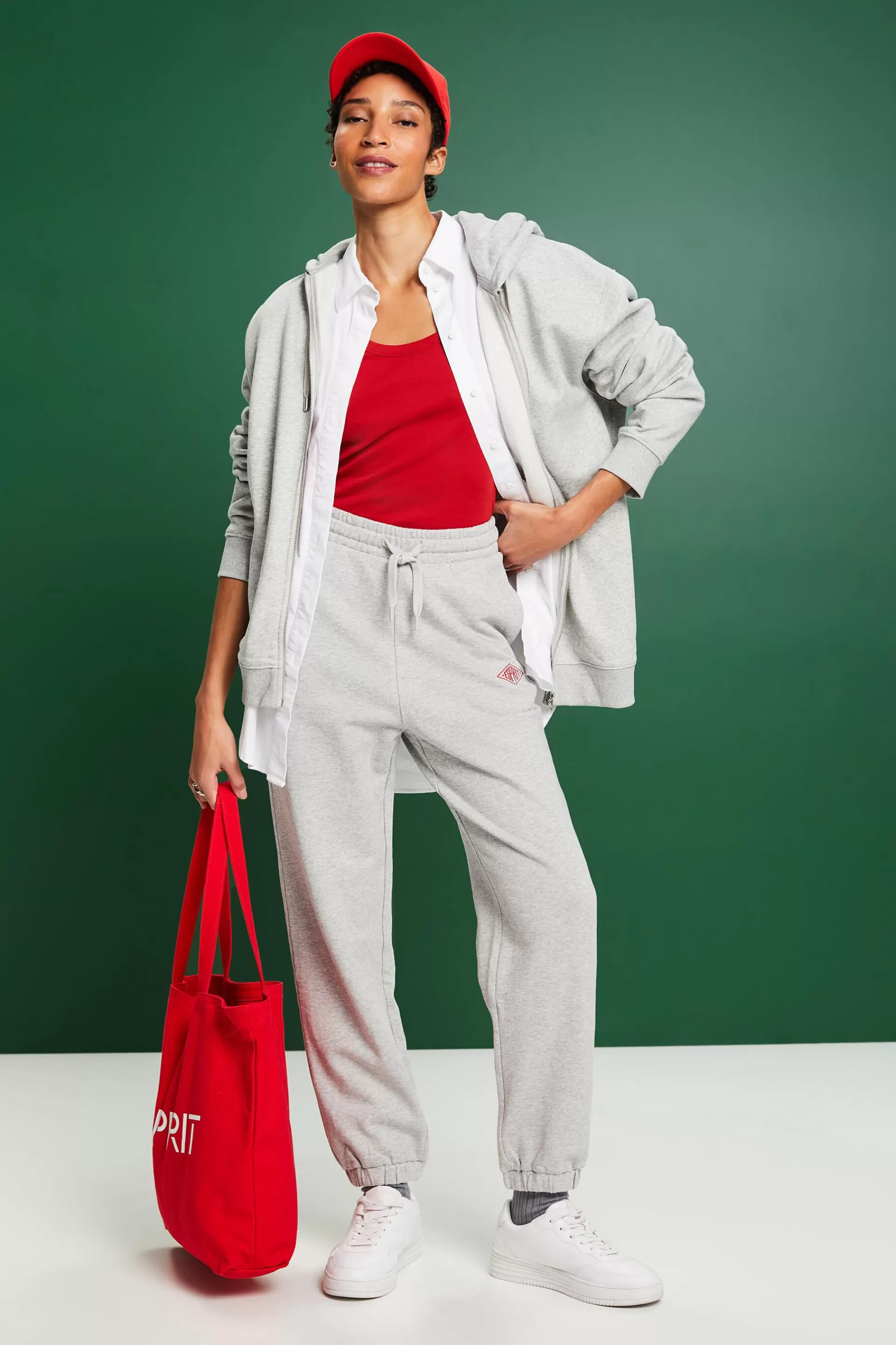 Logo-Sweatpants aus Bio-Baumwolle-ESPRIT Outlet