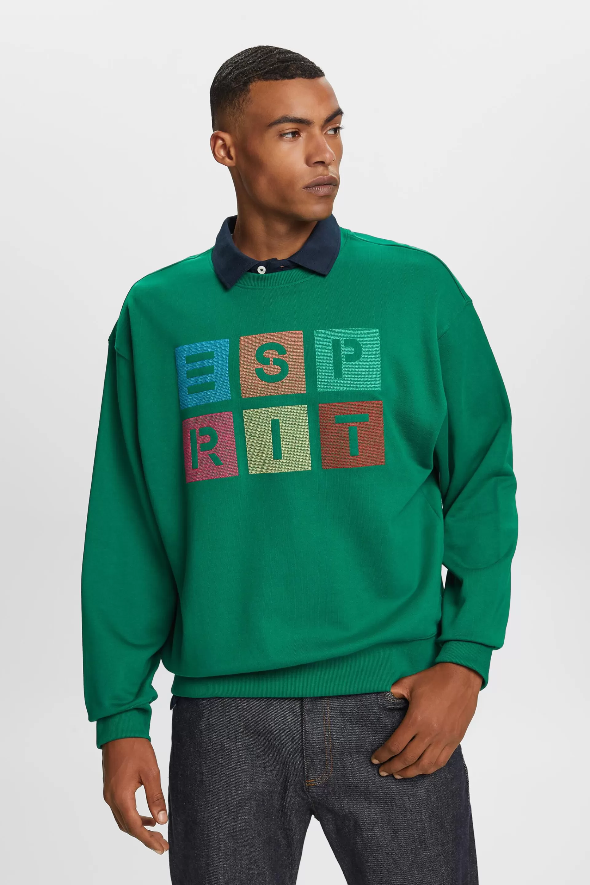 Logo-Sweatshirt aus Bio-Baumwolle-ESPRIT Online