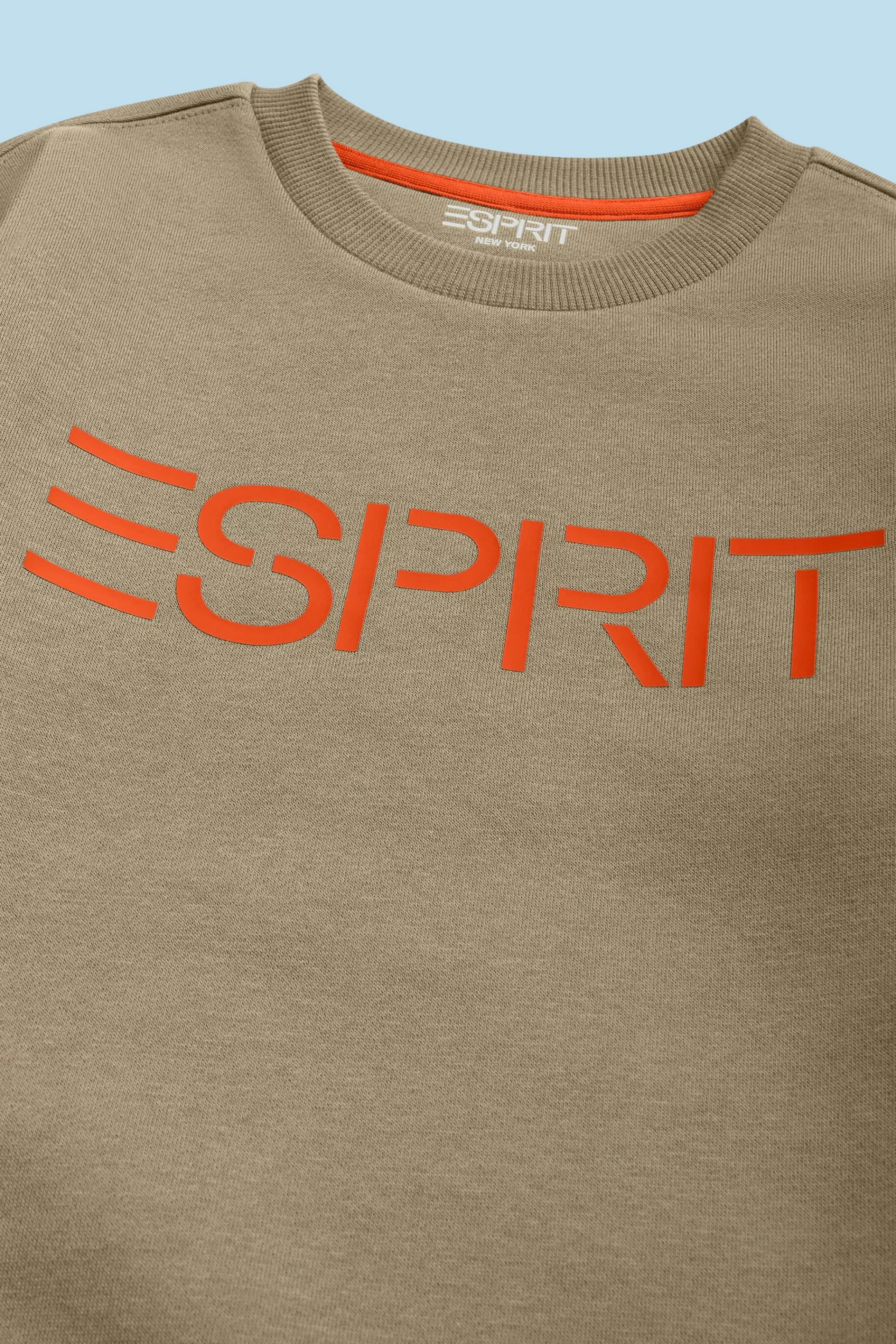 Logo-Sweatshirt mit Rundhalsausschnitt-ESPRIT Fashion