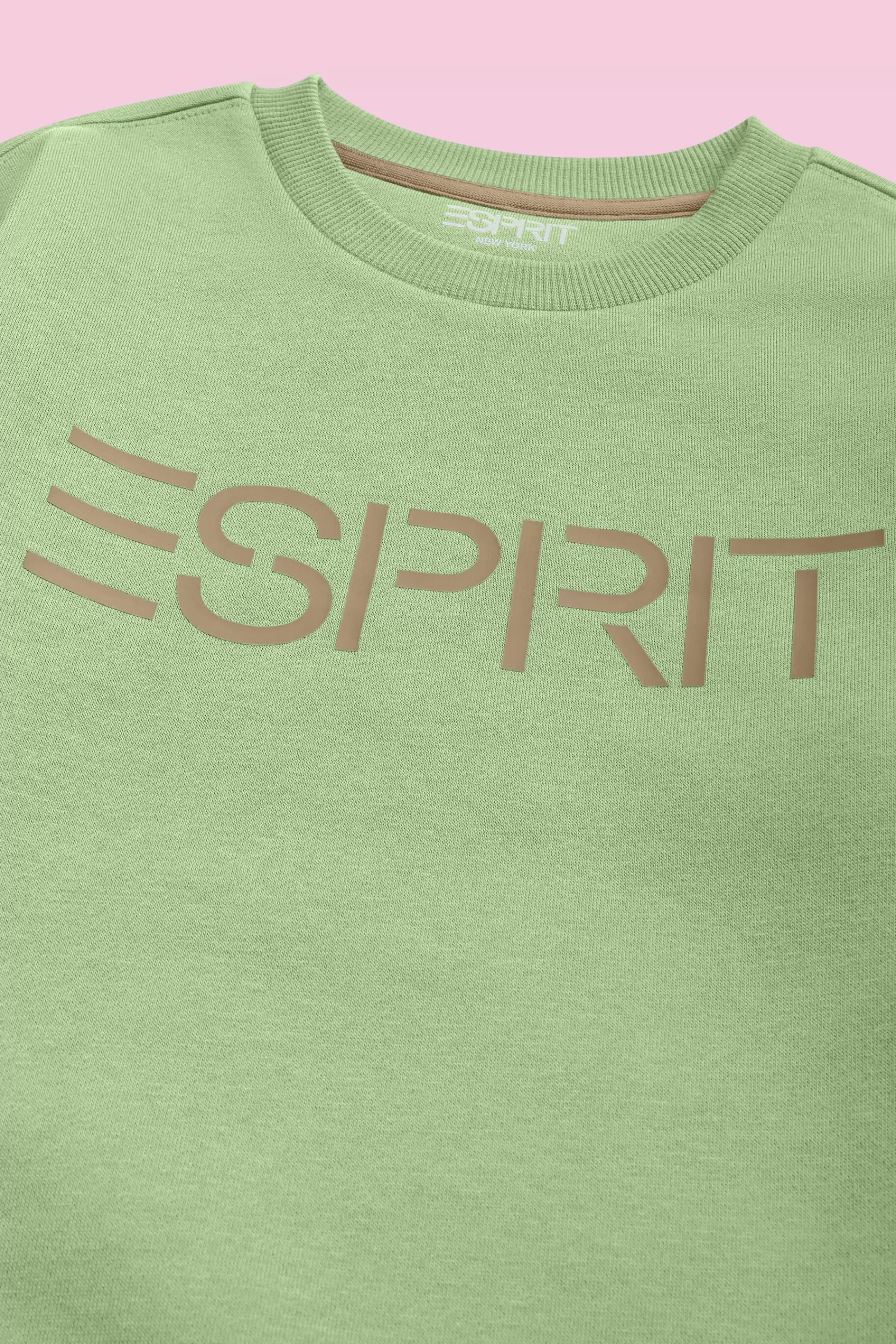 Logo-Sweatshirt mit Rundhalsausschnitt-ESPRIT Fashion