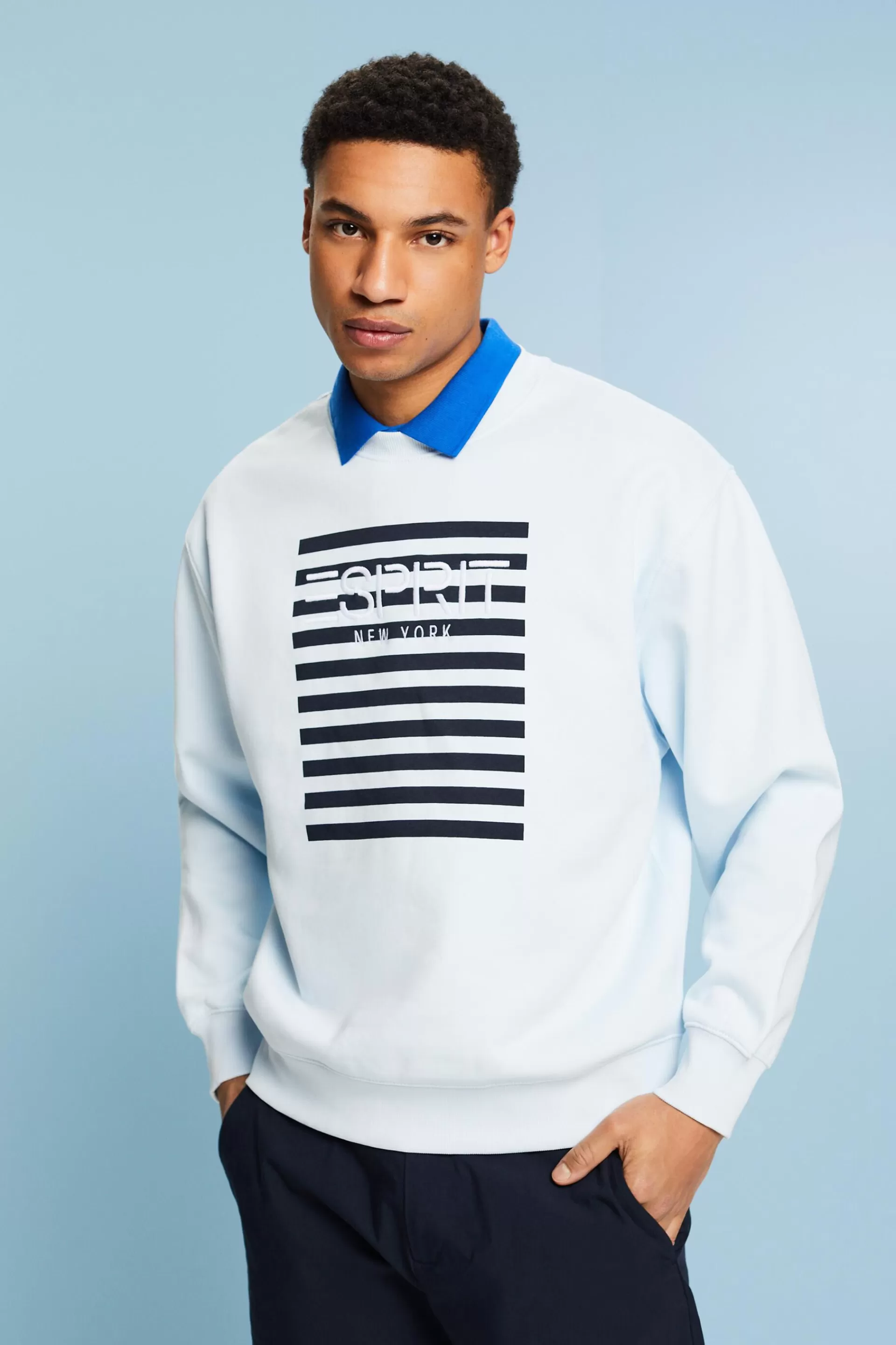 Logo-Sweatshirt mit Rundhalsausschnitt-ESPRIT Flash Sale