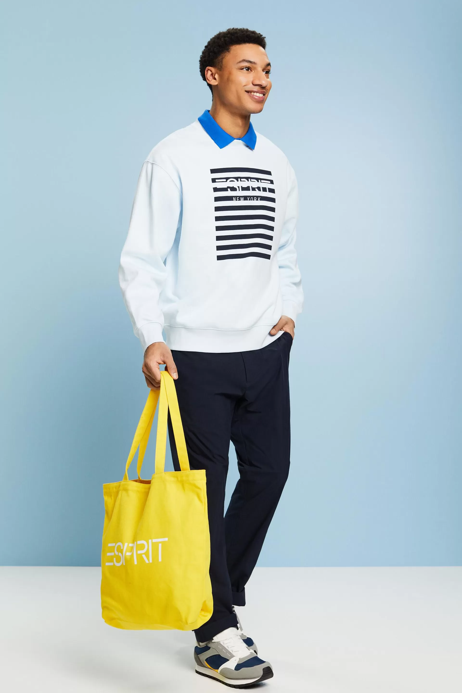 Logo-Sweatshirt mit Rundhalsausschnitt-ESPRIT Flash Sale