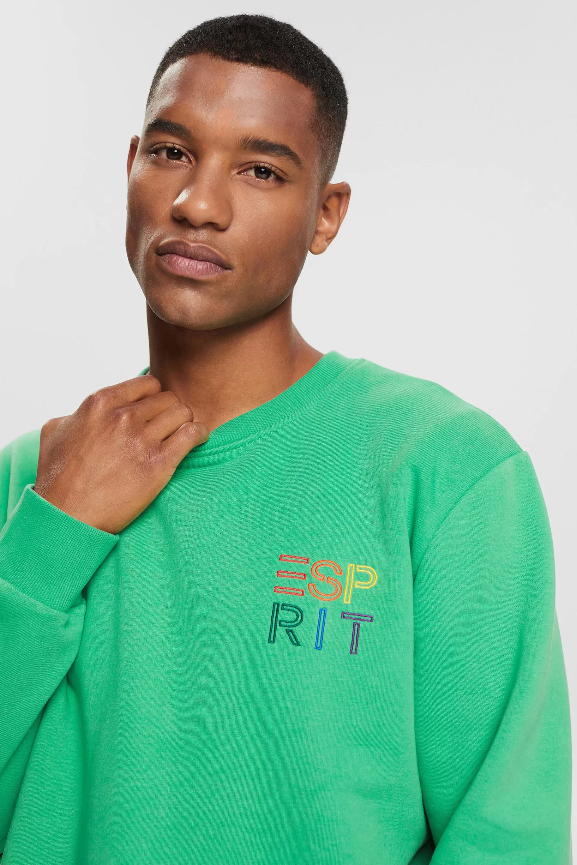 Logo-Sweatshirt mit Stickerei-ESPRIT New