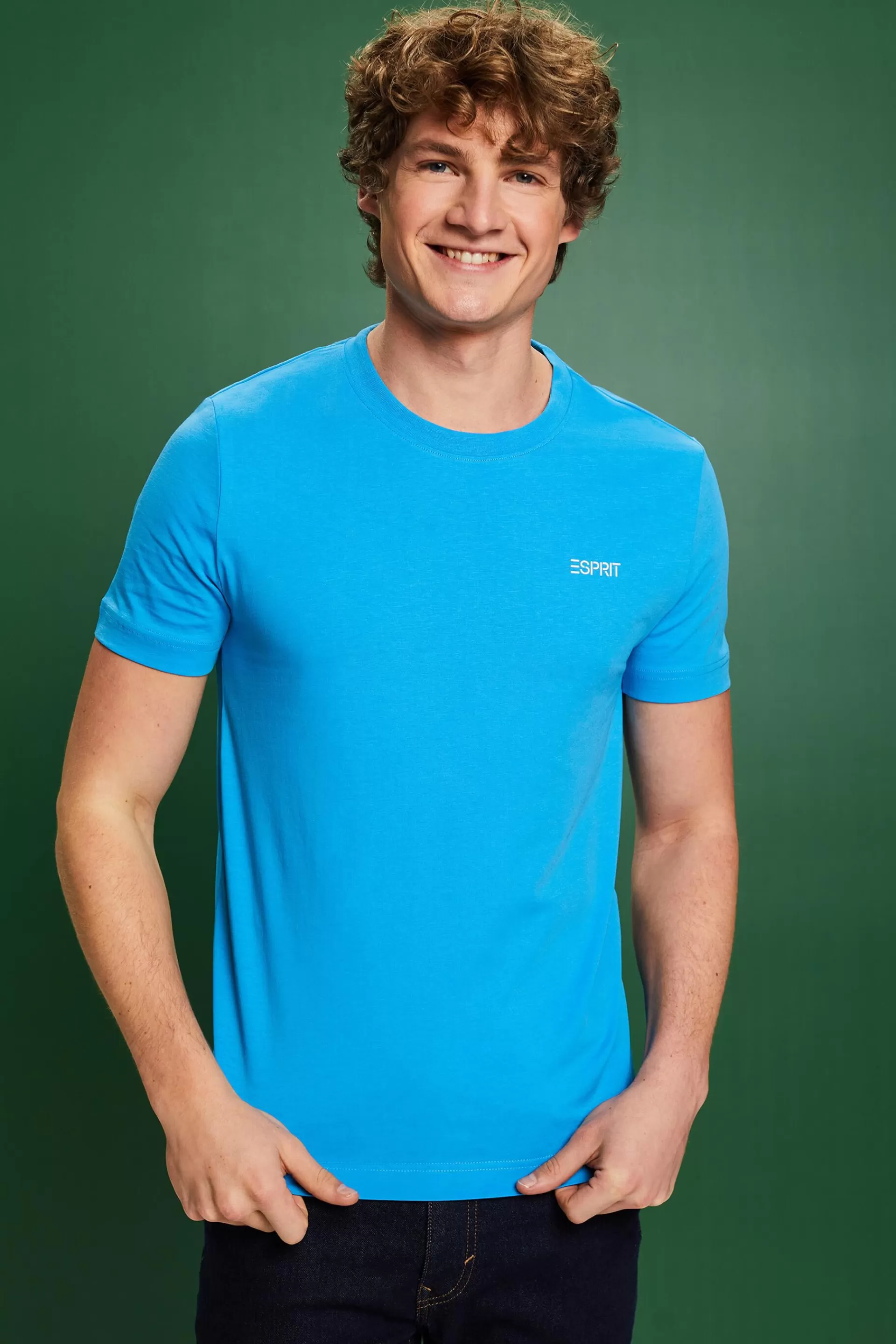 Logo-T-Shirt aus Baumwolljersey-ESPRIT Best