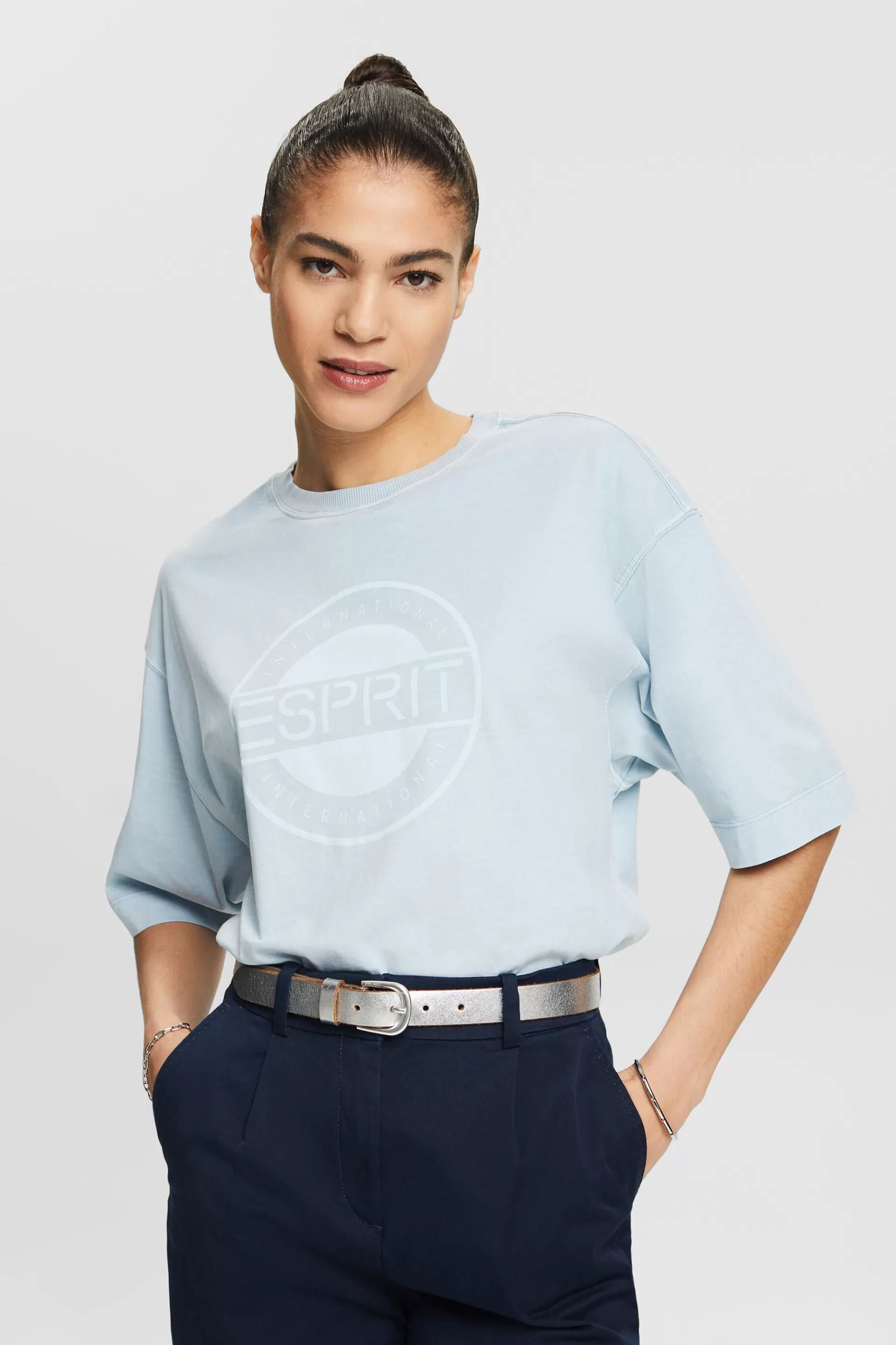 Logo-T-Shirt aus Baumwolljersey-ESPRIT Best