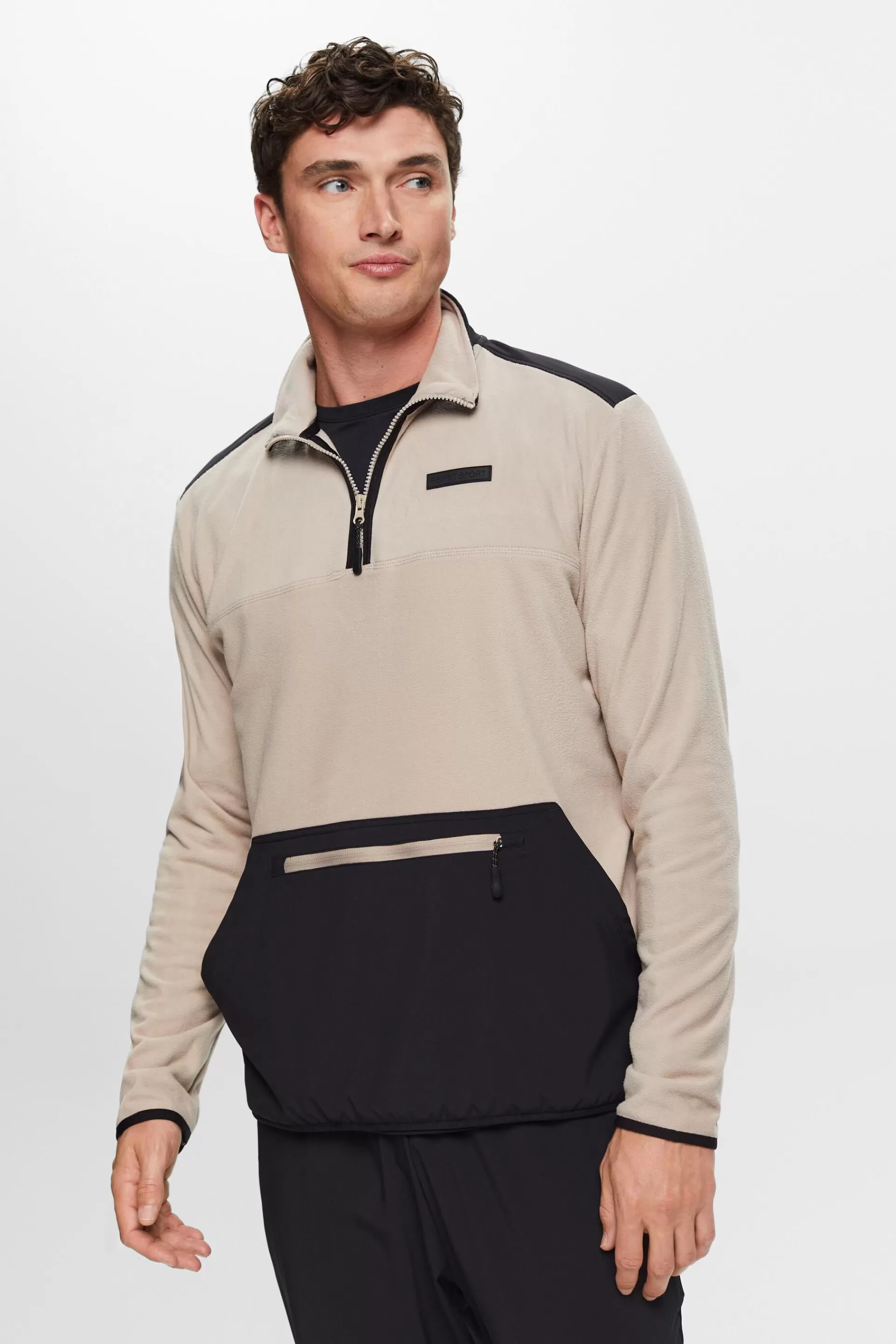 Longsleeve aus Fleece-ESPRIT Outlet
