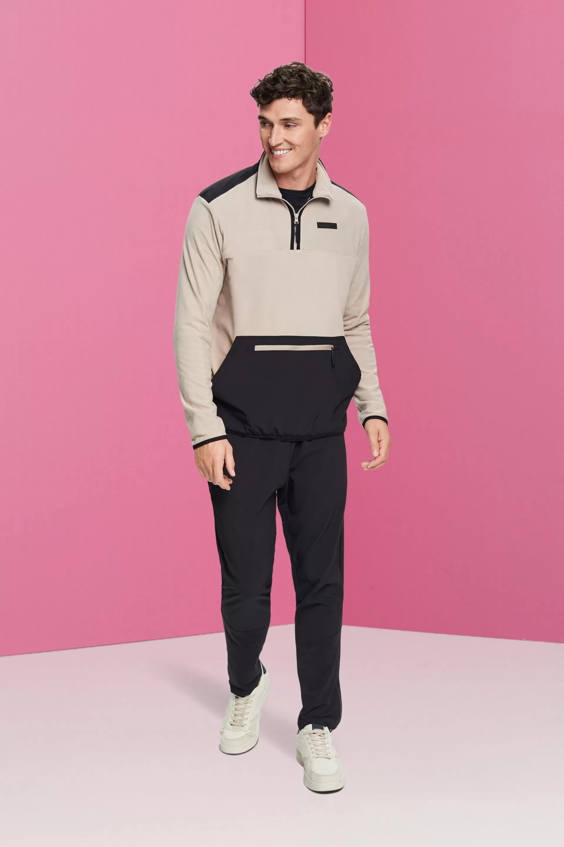 Longsleeve aus Fleece-ESPRIT Outlet