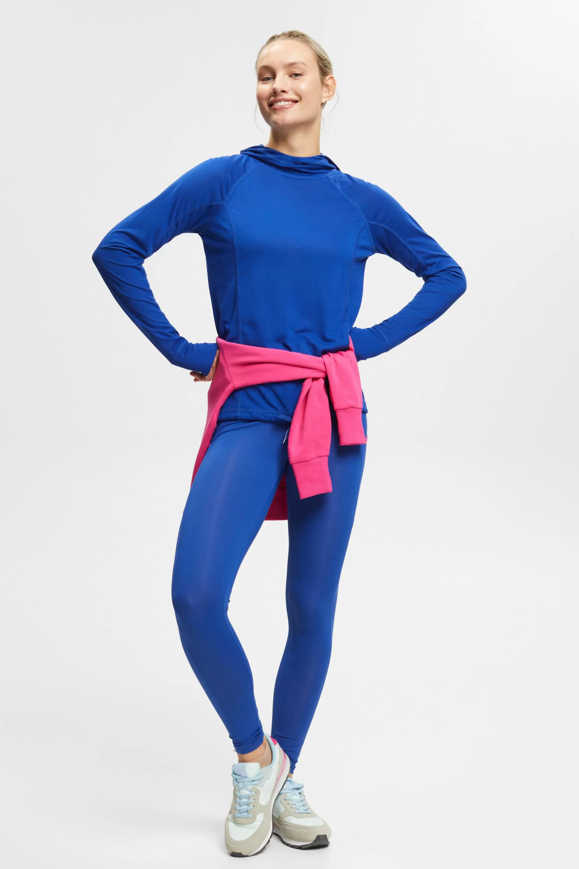 Longsleeve mit Kapuze, LENZING™ ECOVERO™-ESPRIT Best