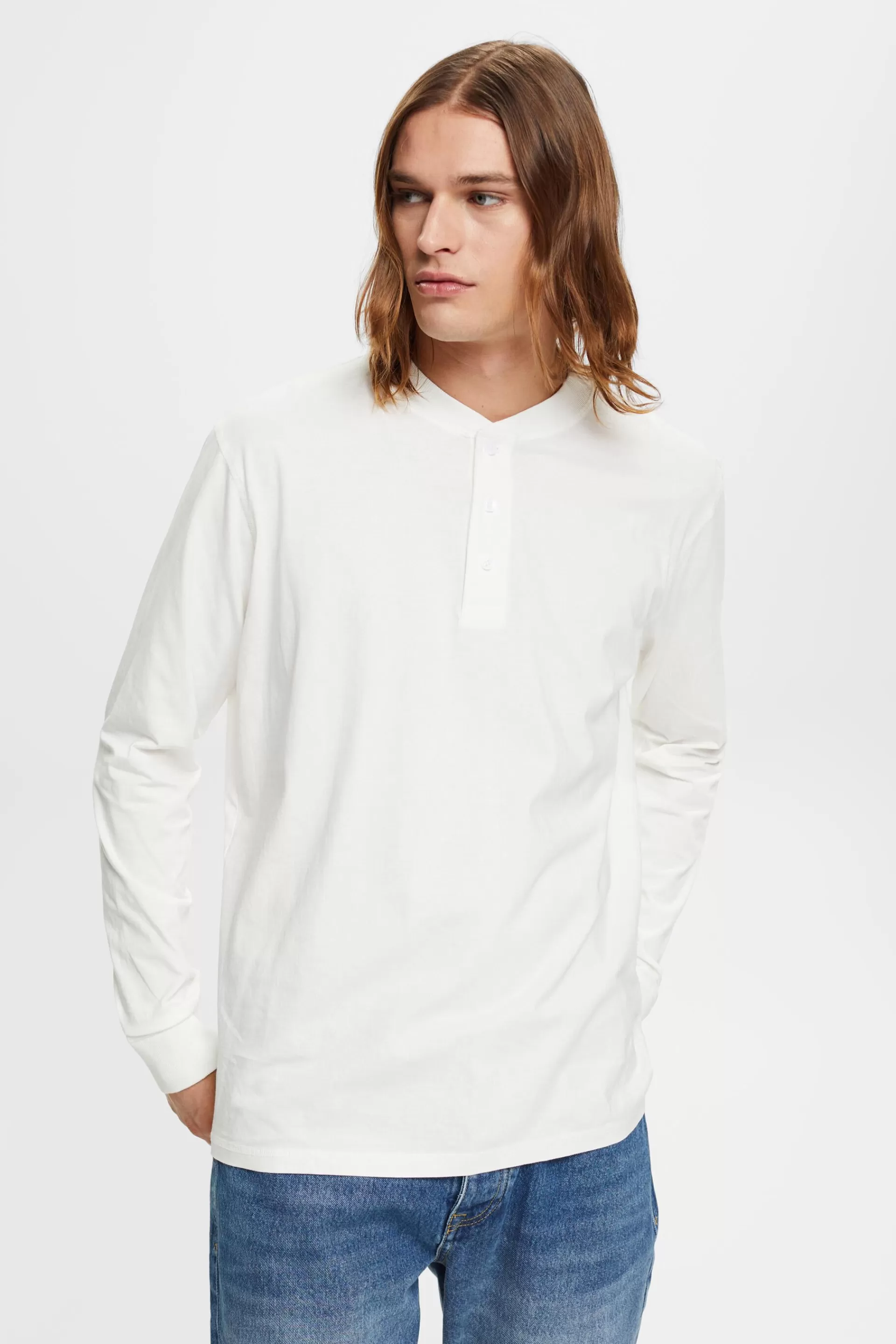Longsleeve mit Knopfleiste-ESPRIT Cheap