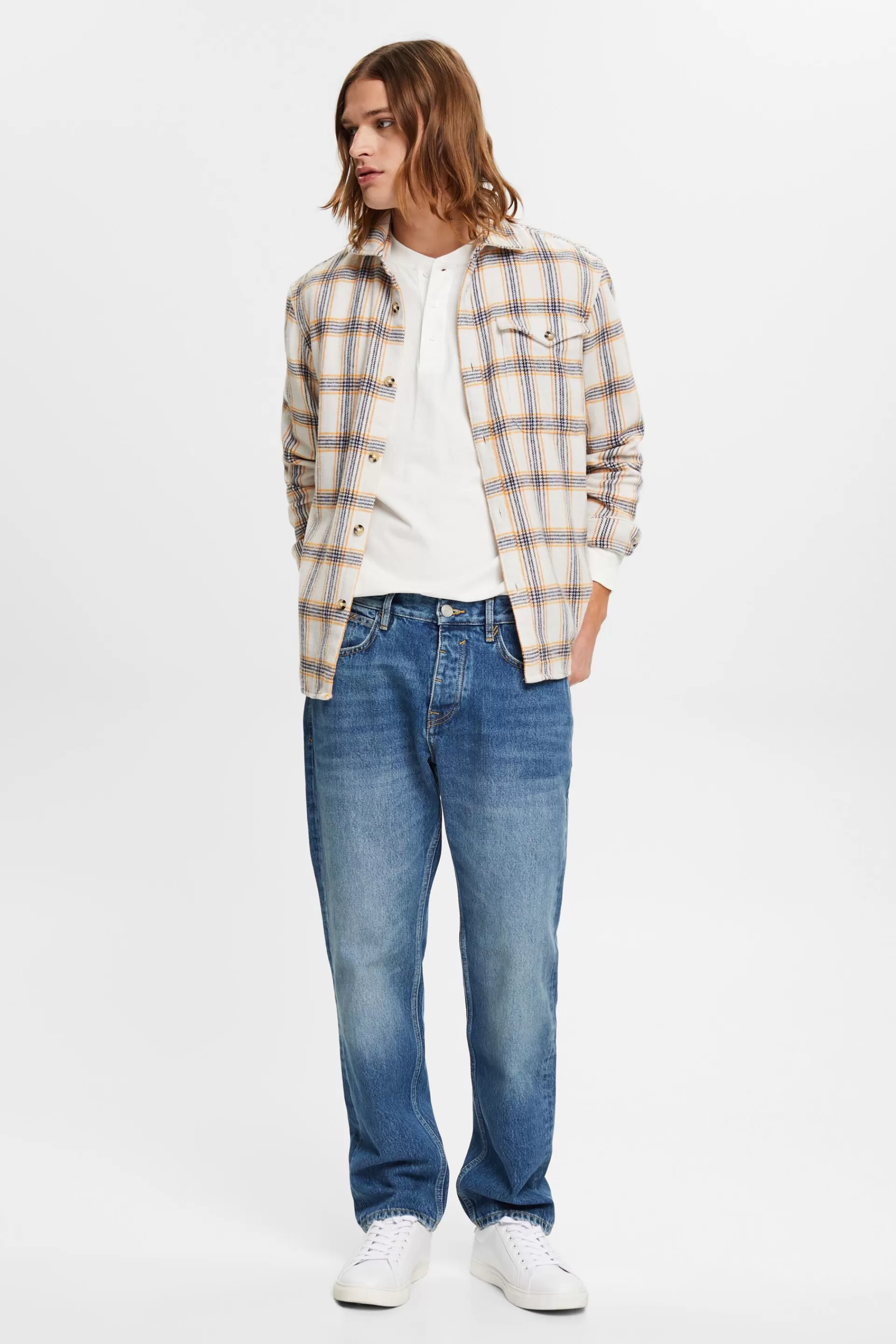 Longsleeve mit Knopfleiste-ESPRIT Cheap