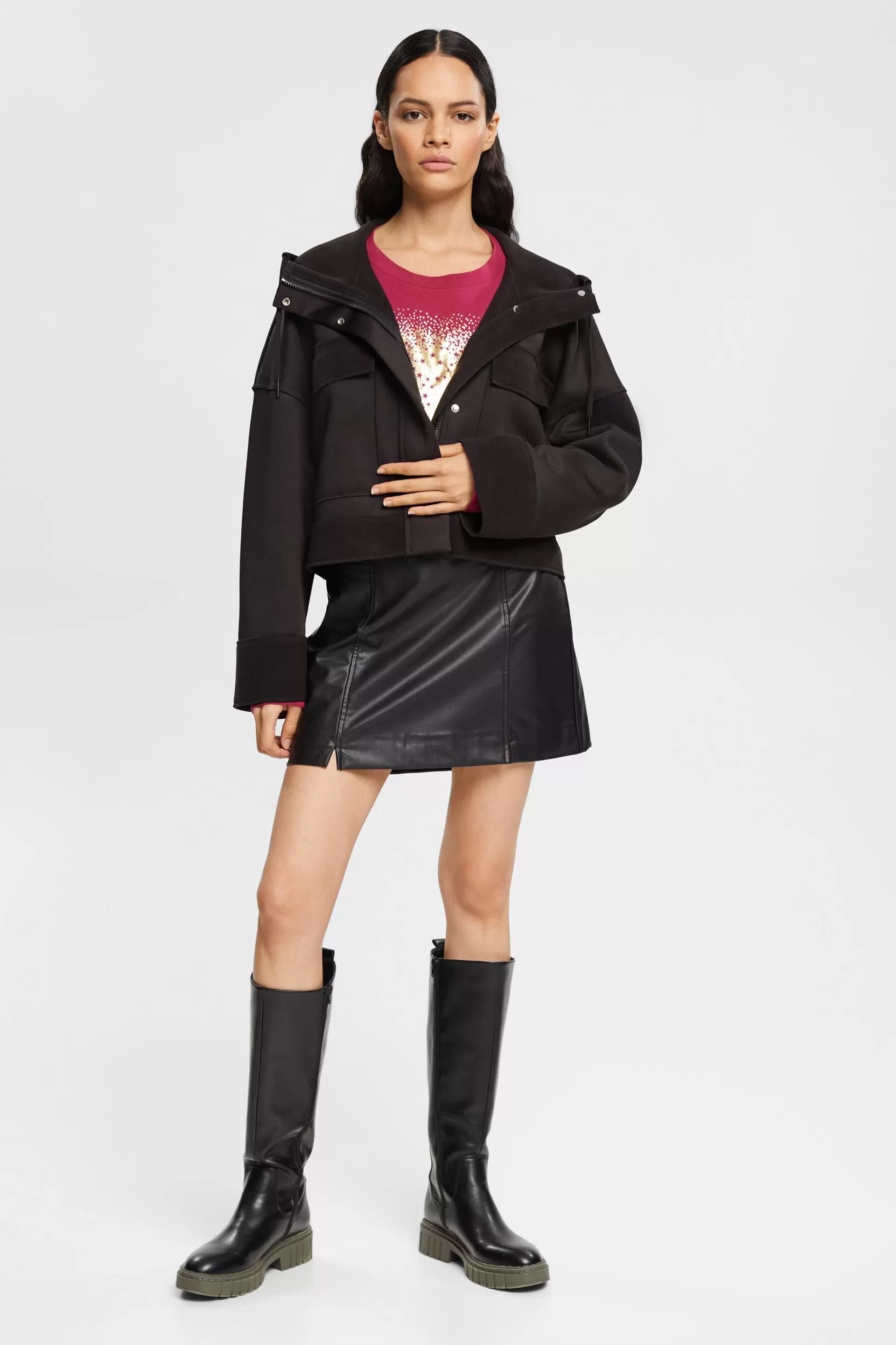 Longsleeve mit Metallic-Print-ESPRIT Hot