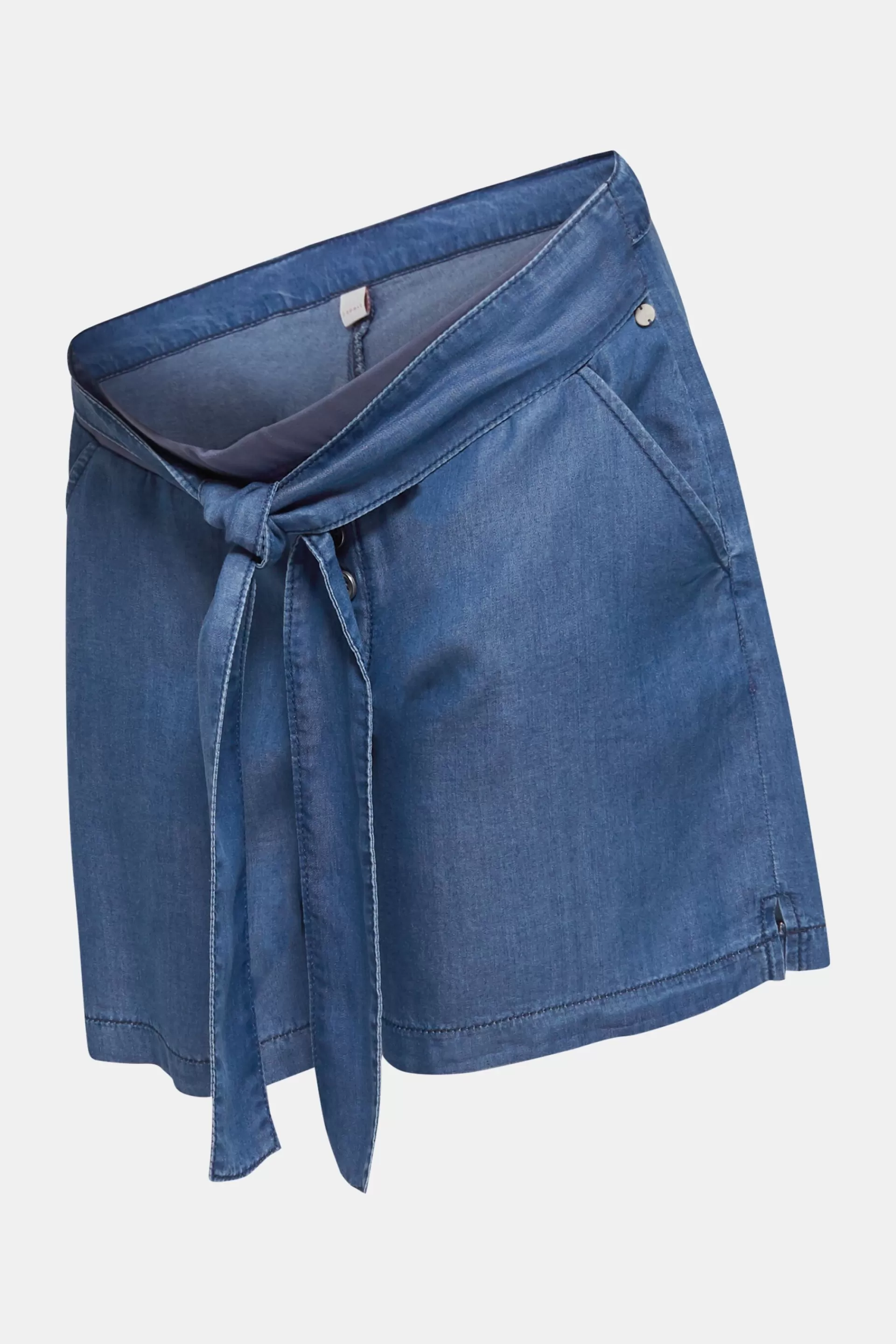 Lyocell-Shorts mit Unterbauchbund-ESPRIT Clearance