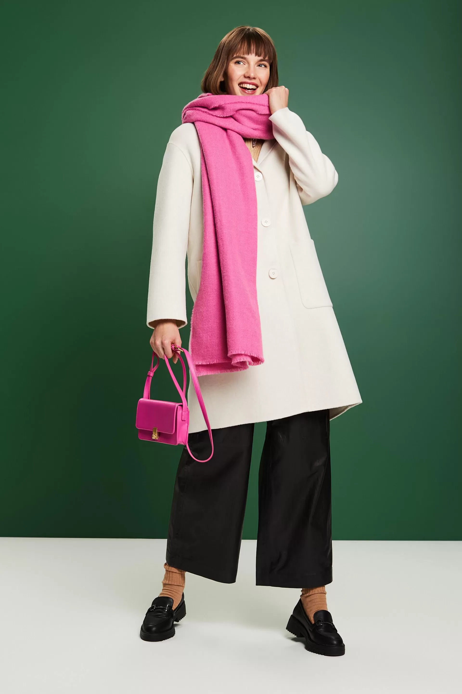 Mantel aus Wollmix-ESPRIT Outlet