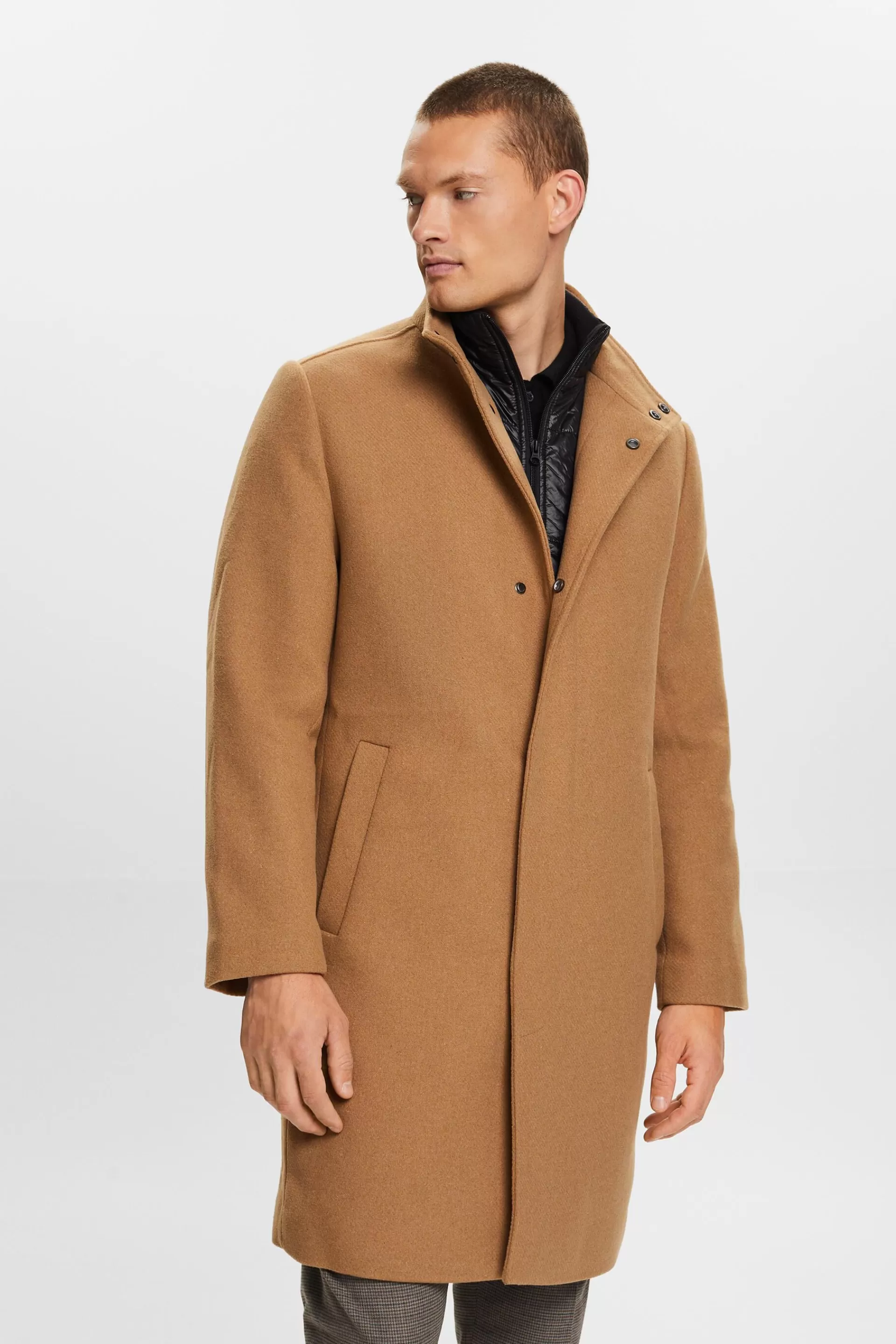 Mantel mit herausnehmbarer Wattierung-ESPRIT Outlet